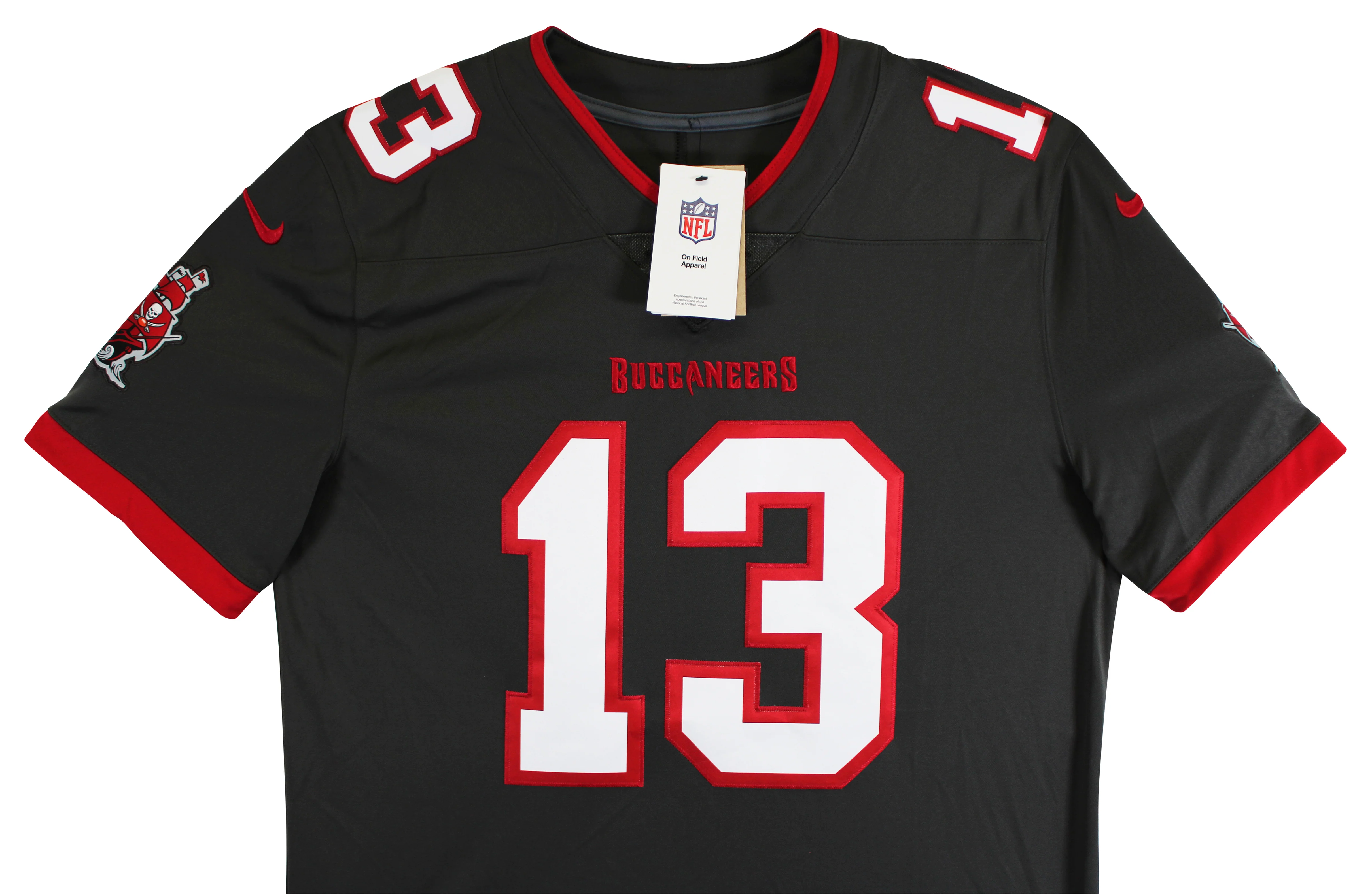 Buccaneers Mike Evans Authentic Signed Pewter Nike Elite Jersey BAS Witnessed - Image 6