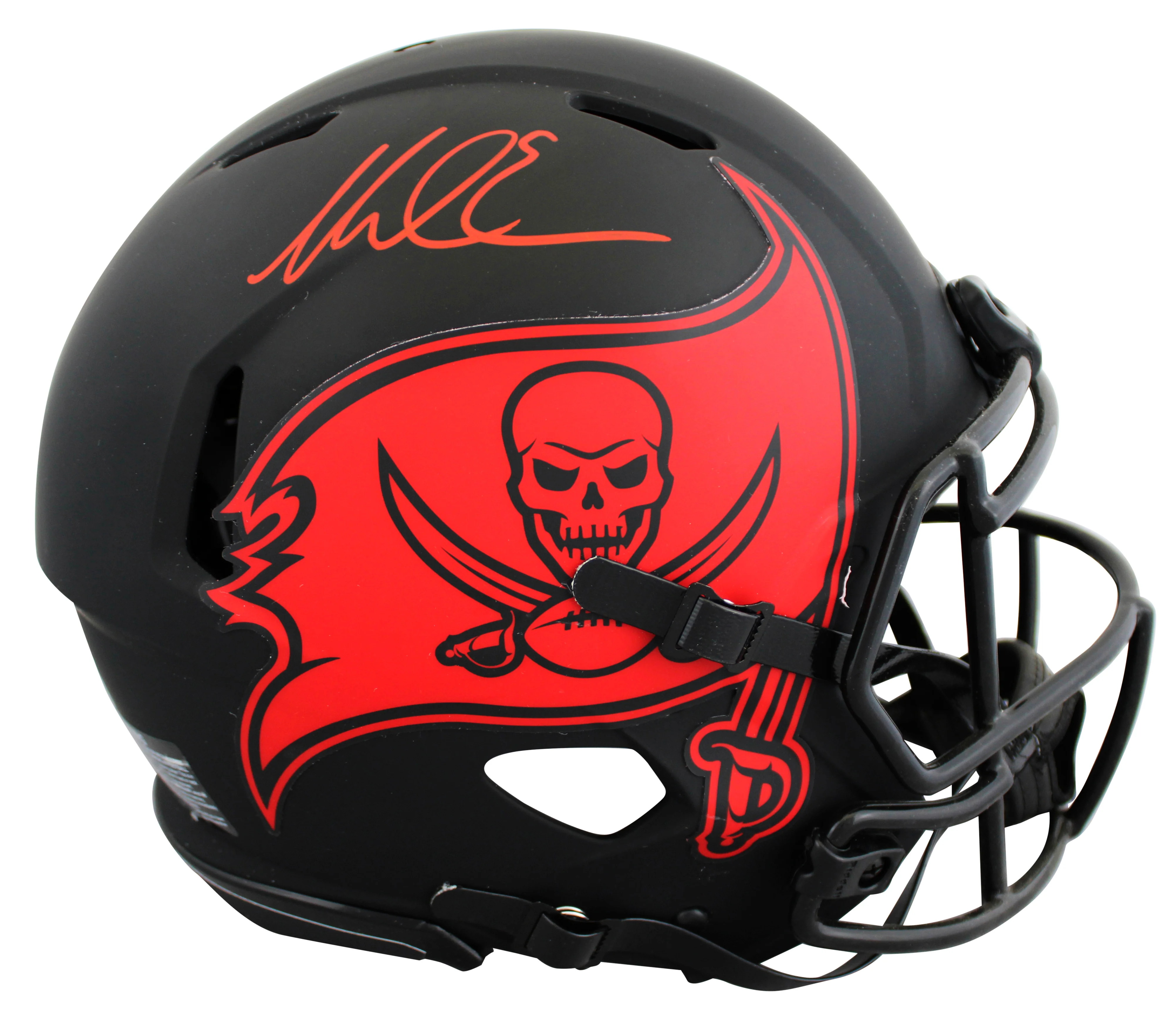 Buccaneers Mike Evans Signed Eclipse Full Size Speed Proline Helmet BAS Witness - Image 2