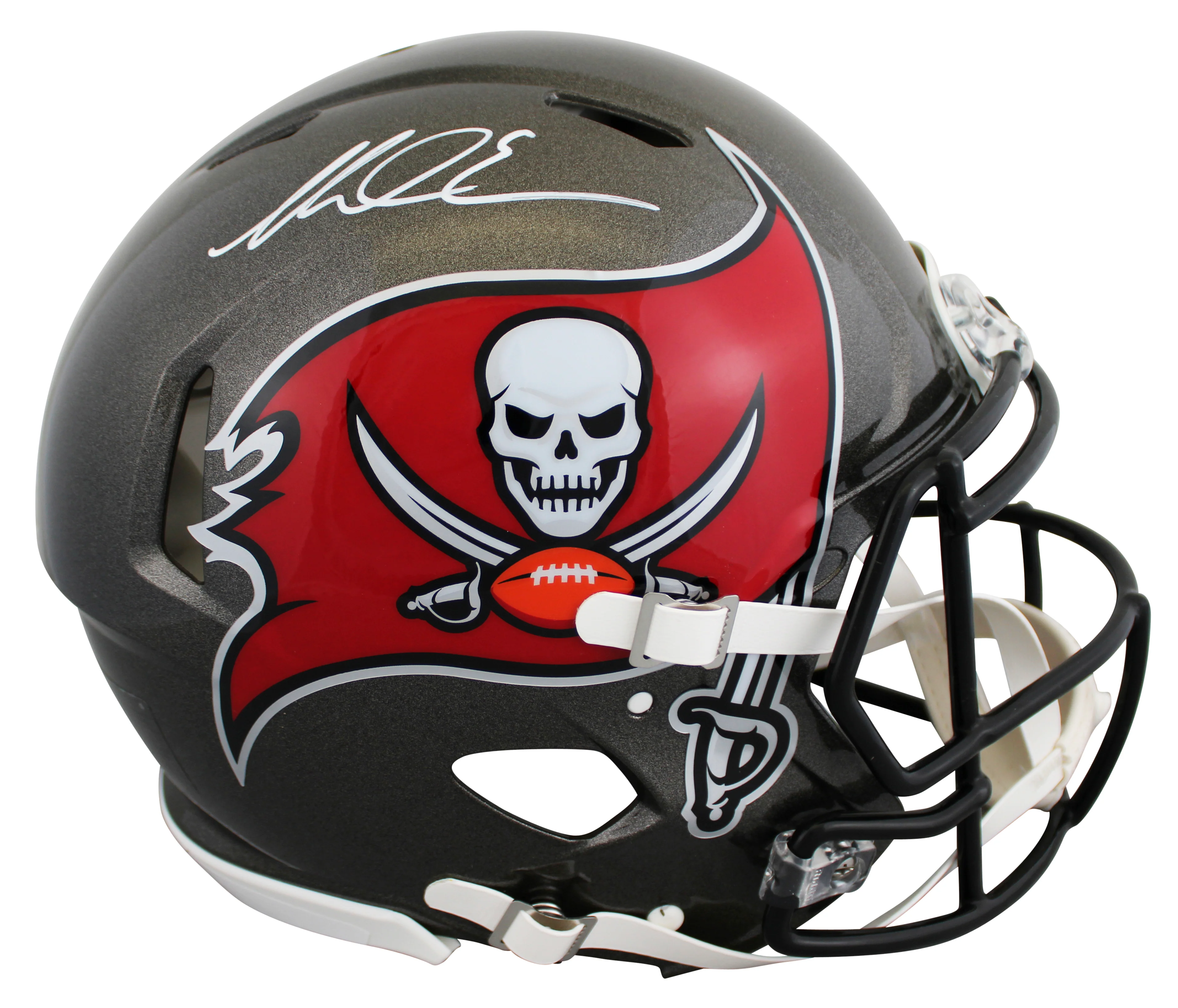 Buccaneers Mike Evans Signed Full Size Speed Proline Helmet BAS Witnessed - Image 2