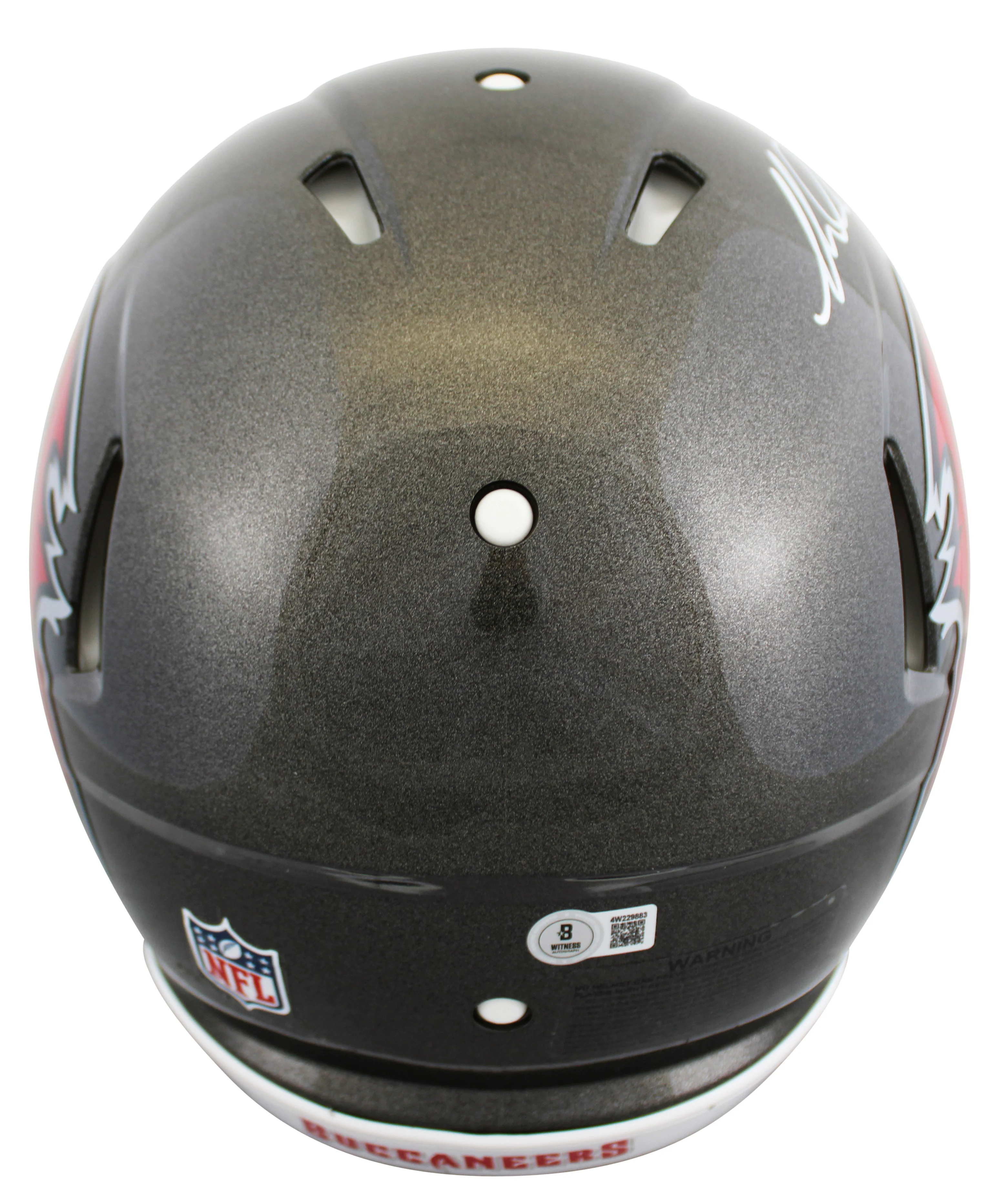 Buccaneers Mike Evans Signed Full Size Speed Proline Helmet W/ Case BAS Witness - Image 4
