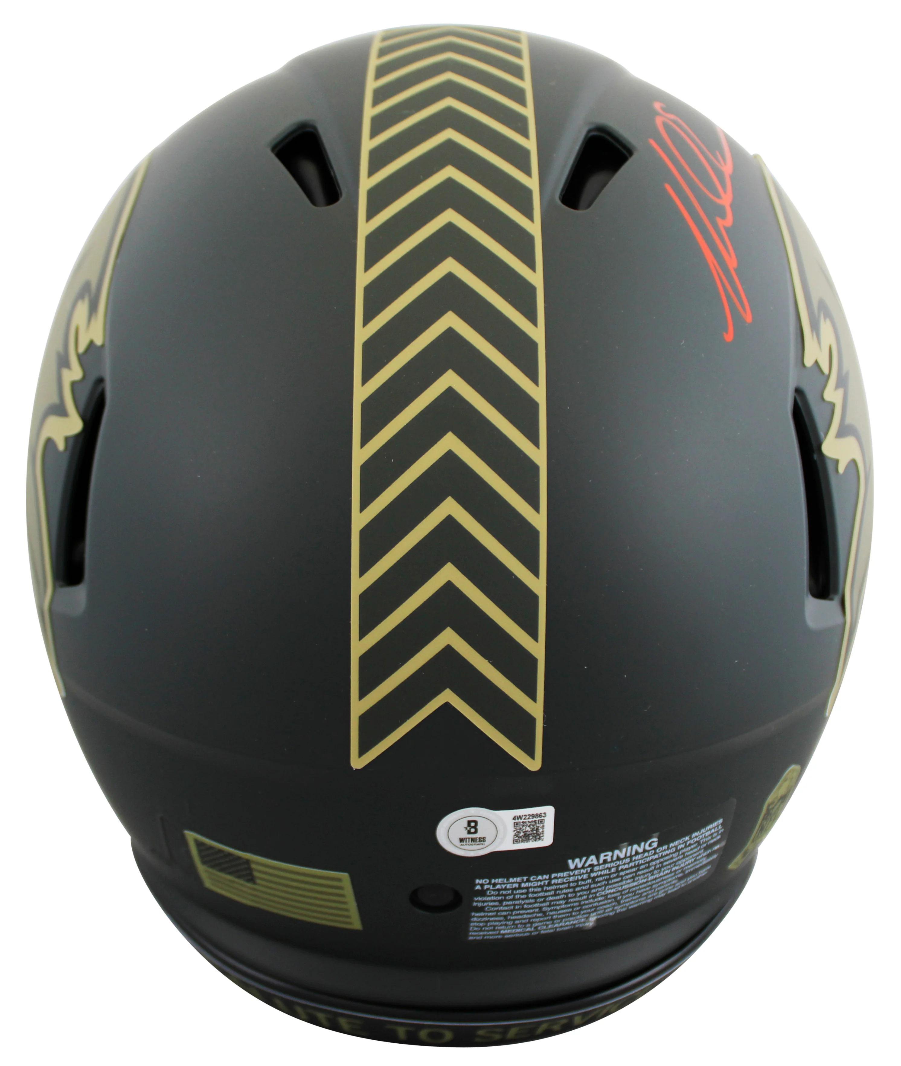Buccaneers Mike Evans Signed STS IV F/S Speed Proline Helmet W/ Case BAS Witness - Image 4