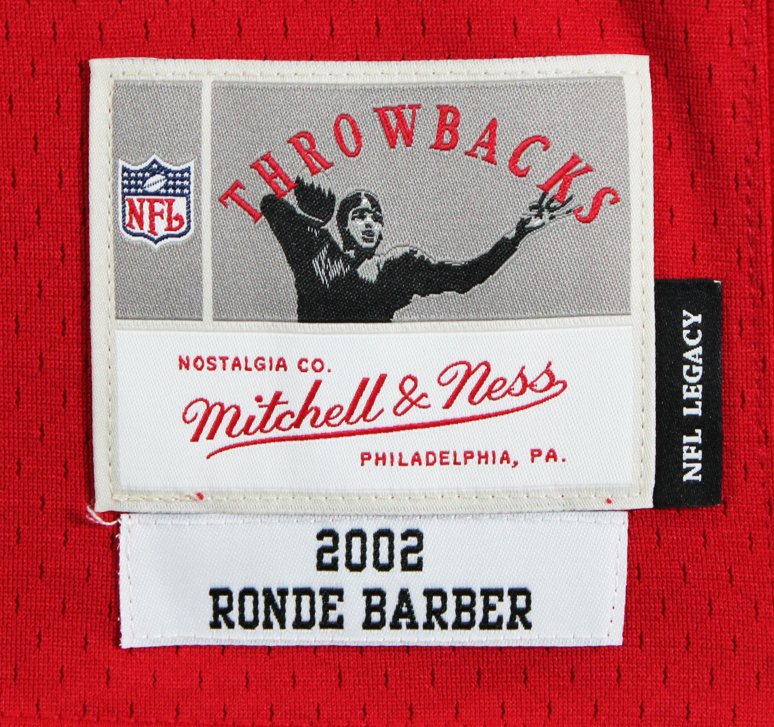 Buccaneers Ronde Barber "4x Insc" Signed Red M&N Throwback Jersey BAS Witnessed - Image 7