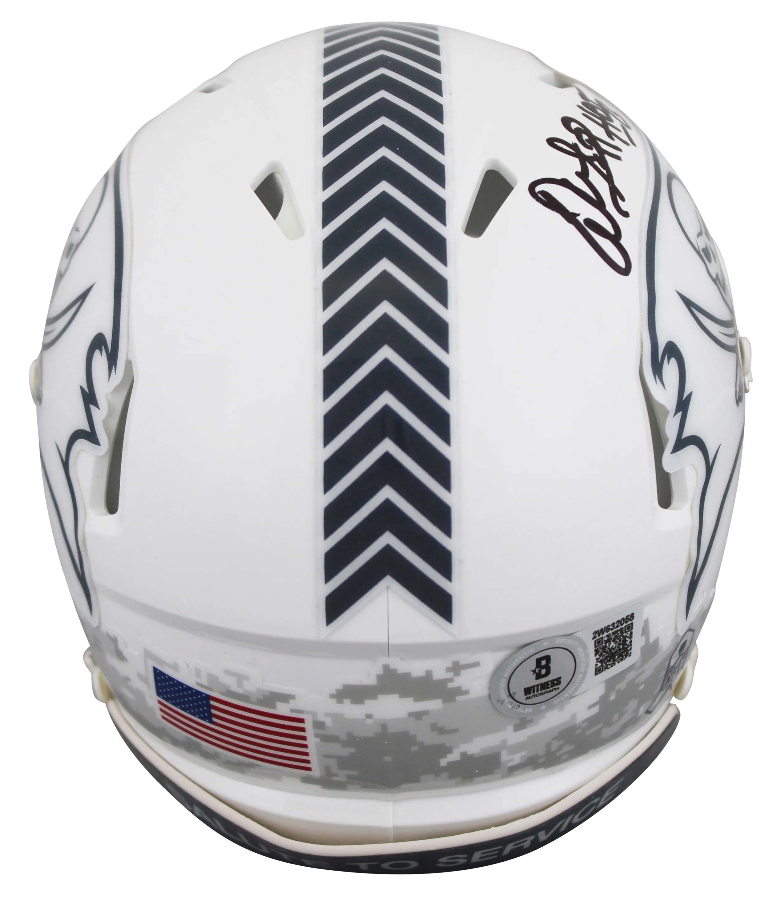 Buccaneers Warren Sapp "HOF 13" Signed STS III Speed Mini Helmet W/ Case BAS Wit - Image 4