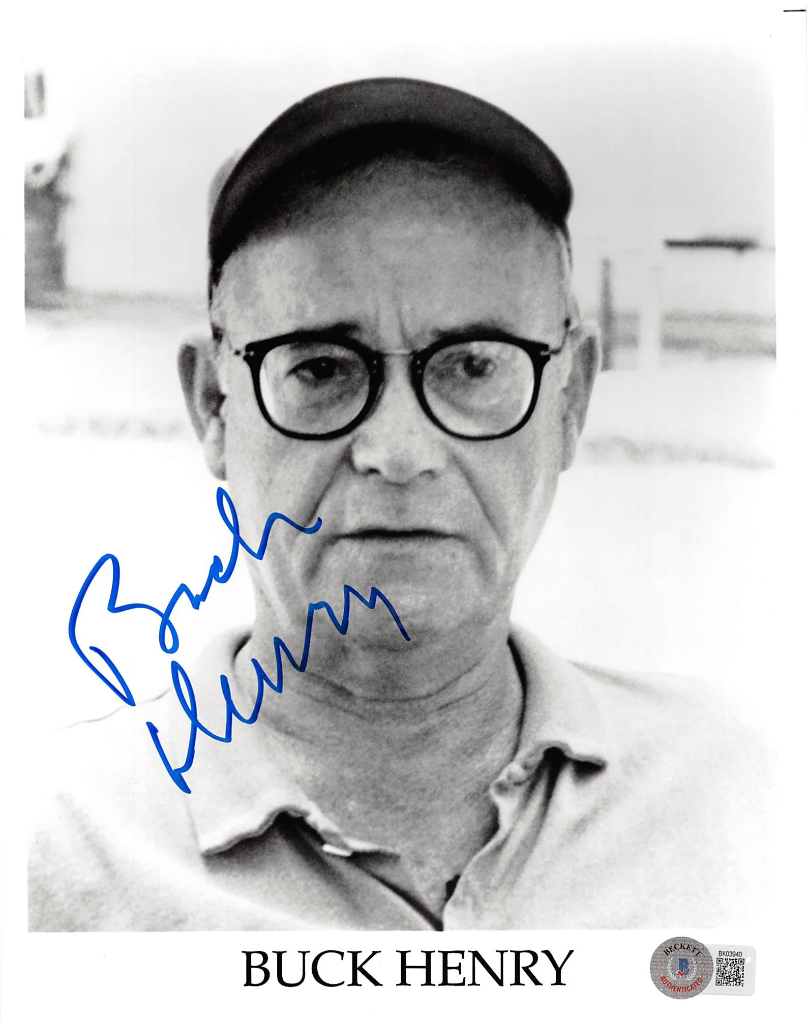 Buck Henry Heaven Can Wait Authentic Signed 8x10 Photo Autographed BAS #BK03940 - Image 2