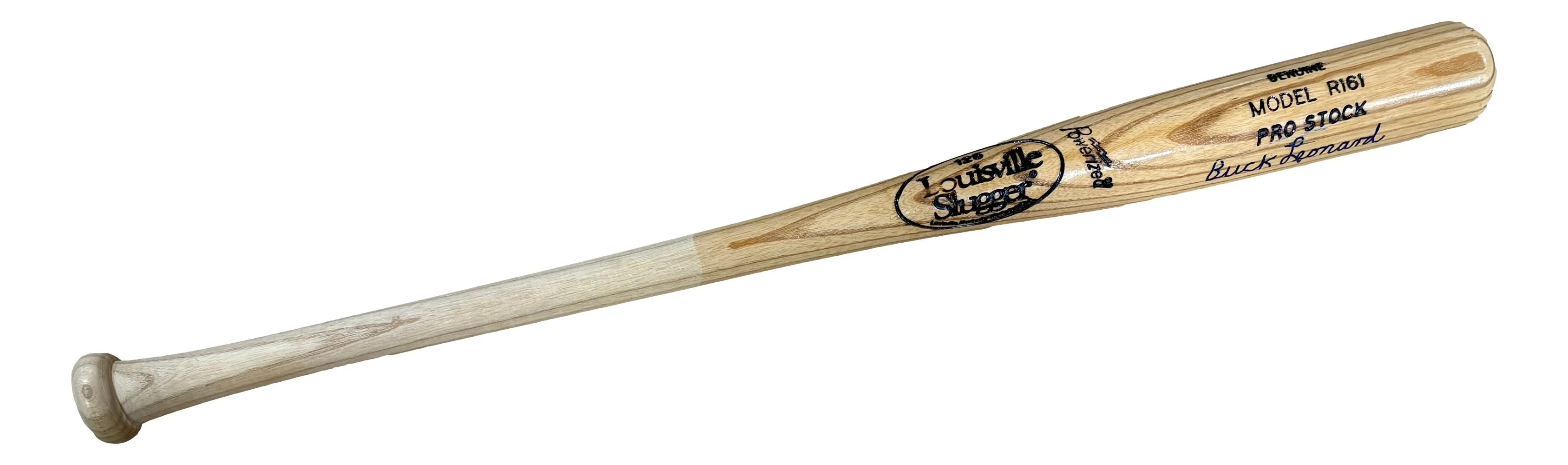 Buck Leonard Homestead Grays Signed Tan Louisville Slugger Bat JSA
