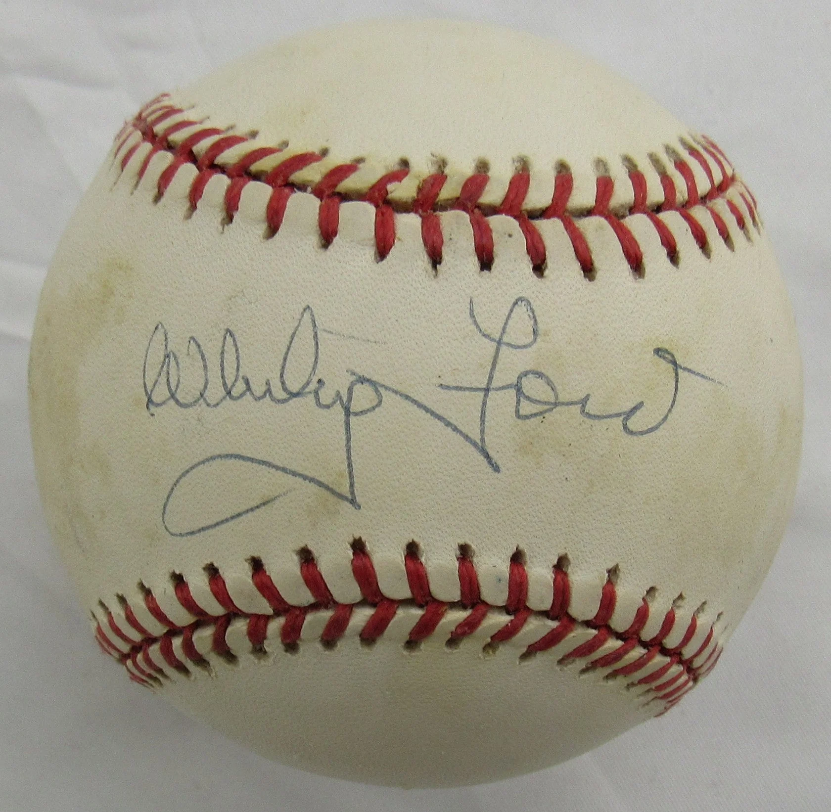 Whitey Ford Signed Auto Rawlings Baseball JSA CM07257
