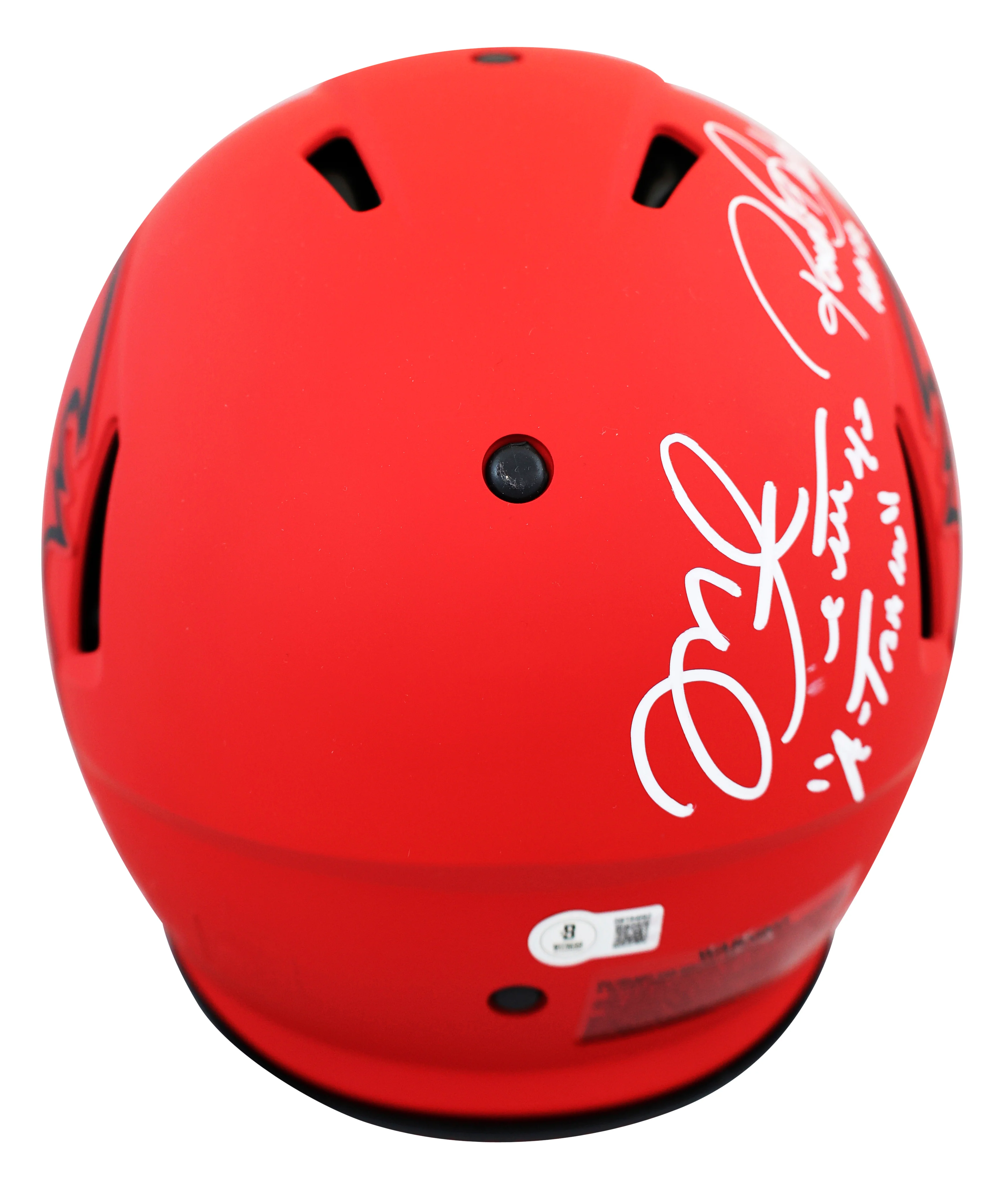Bucs (4) Alstott, Barber, Sapp & Brooks Signed Rave F/S Speed Proline Helmet BAS - Image 4