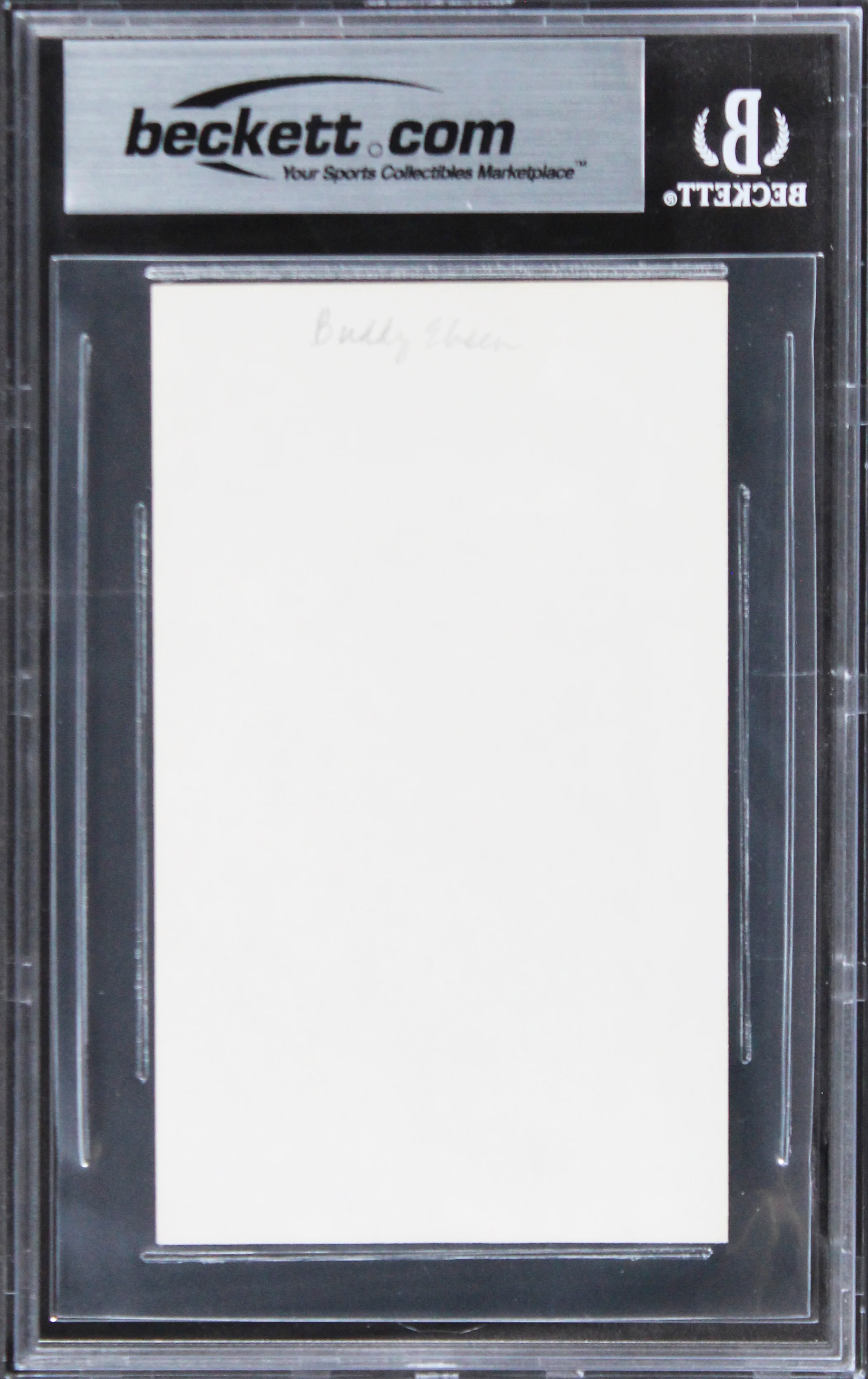 Buddy Ebsen Breakfast At Tiffany's Authentic Signed 3x5 Index Card BAS Slabbed 2 - Image 3