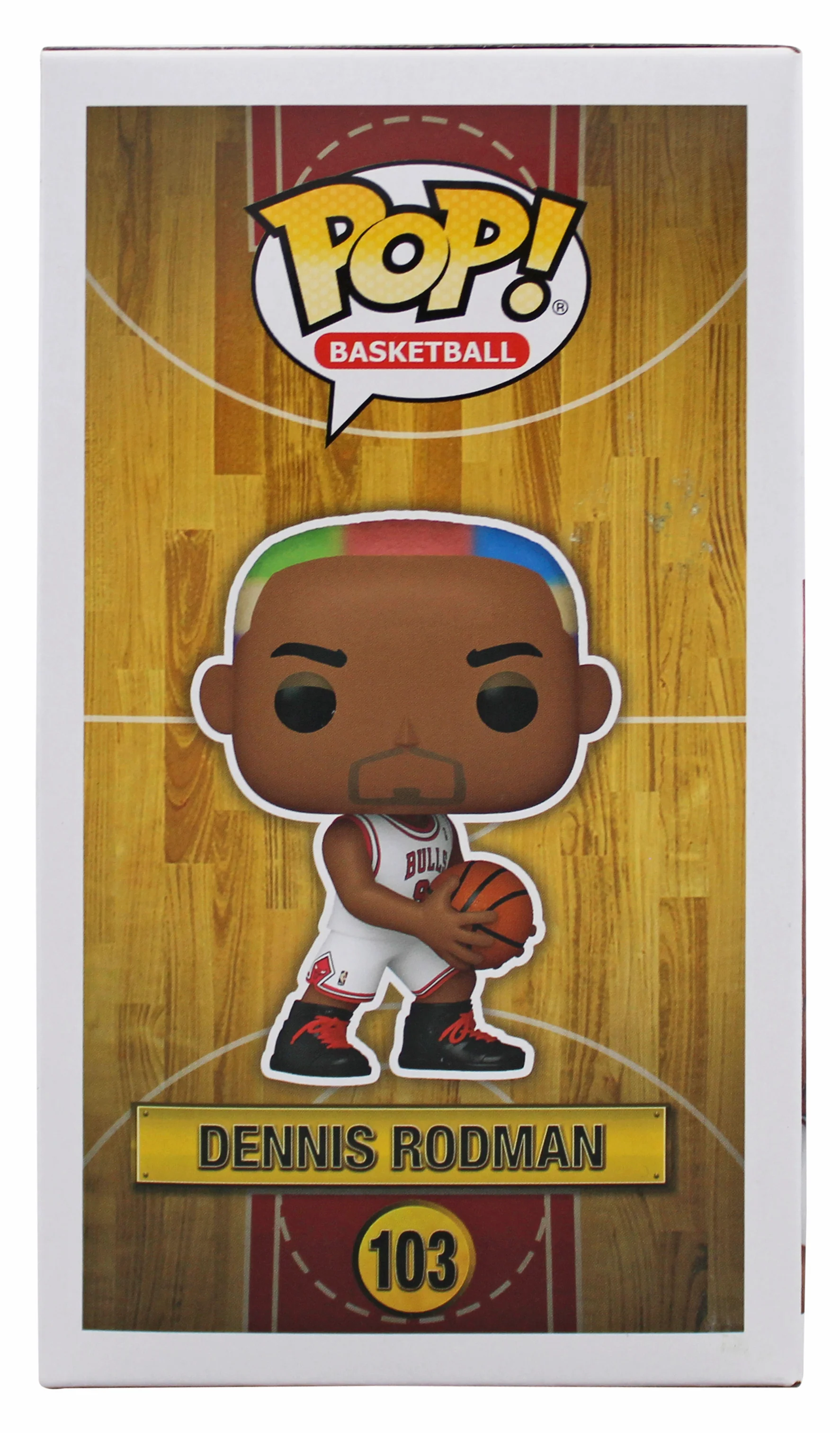 Bulls Dennis Rodman Authentic Signed #103 Funko Pop Vinyl Figure BAS Witnessed - Image 5