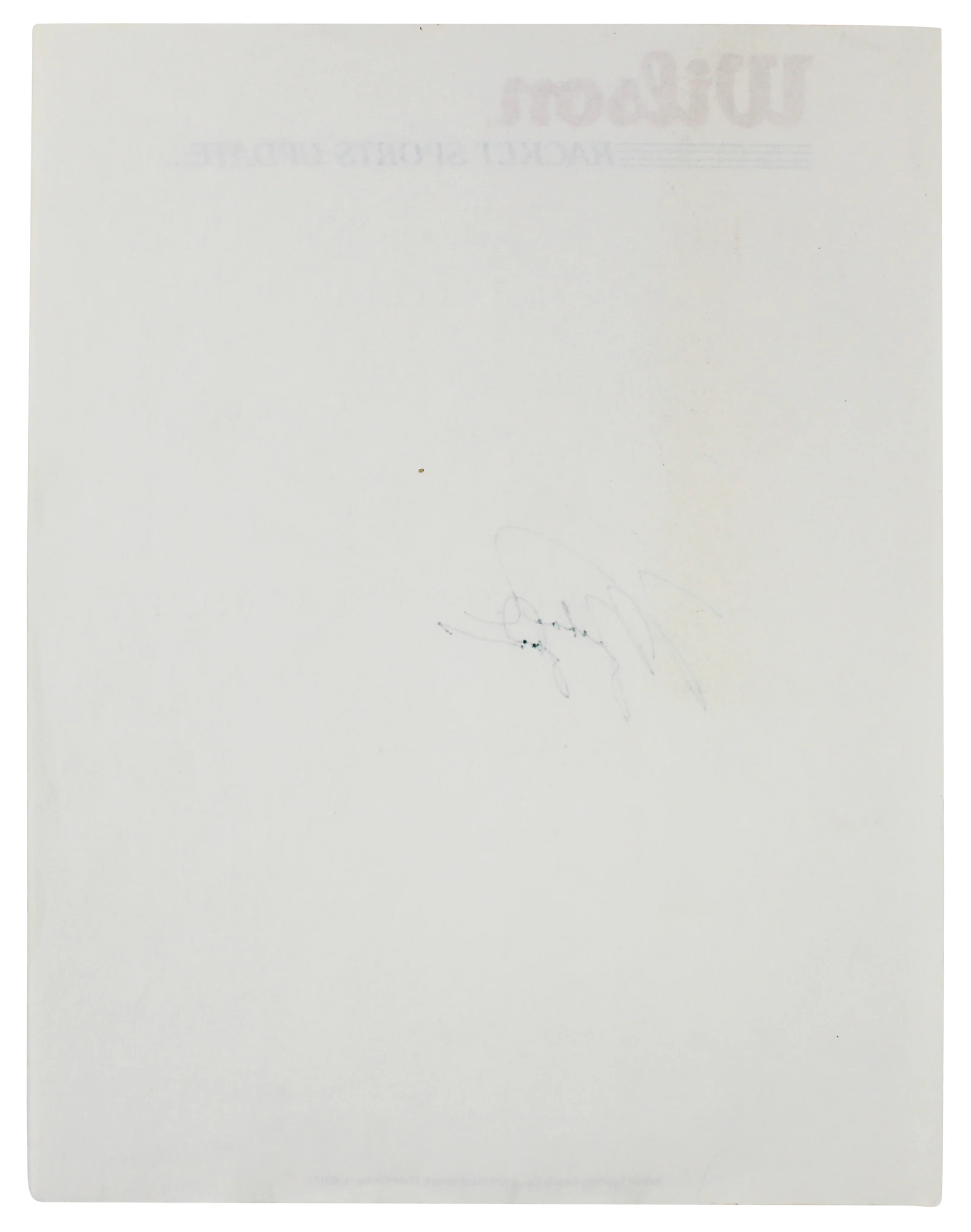 Bulls Michael Jordan Signed 8.5x11 Wilson Racket Sports Letterhead JSA #Z97275 - Image 4