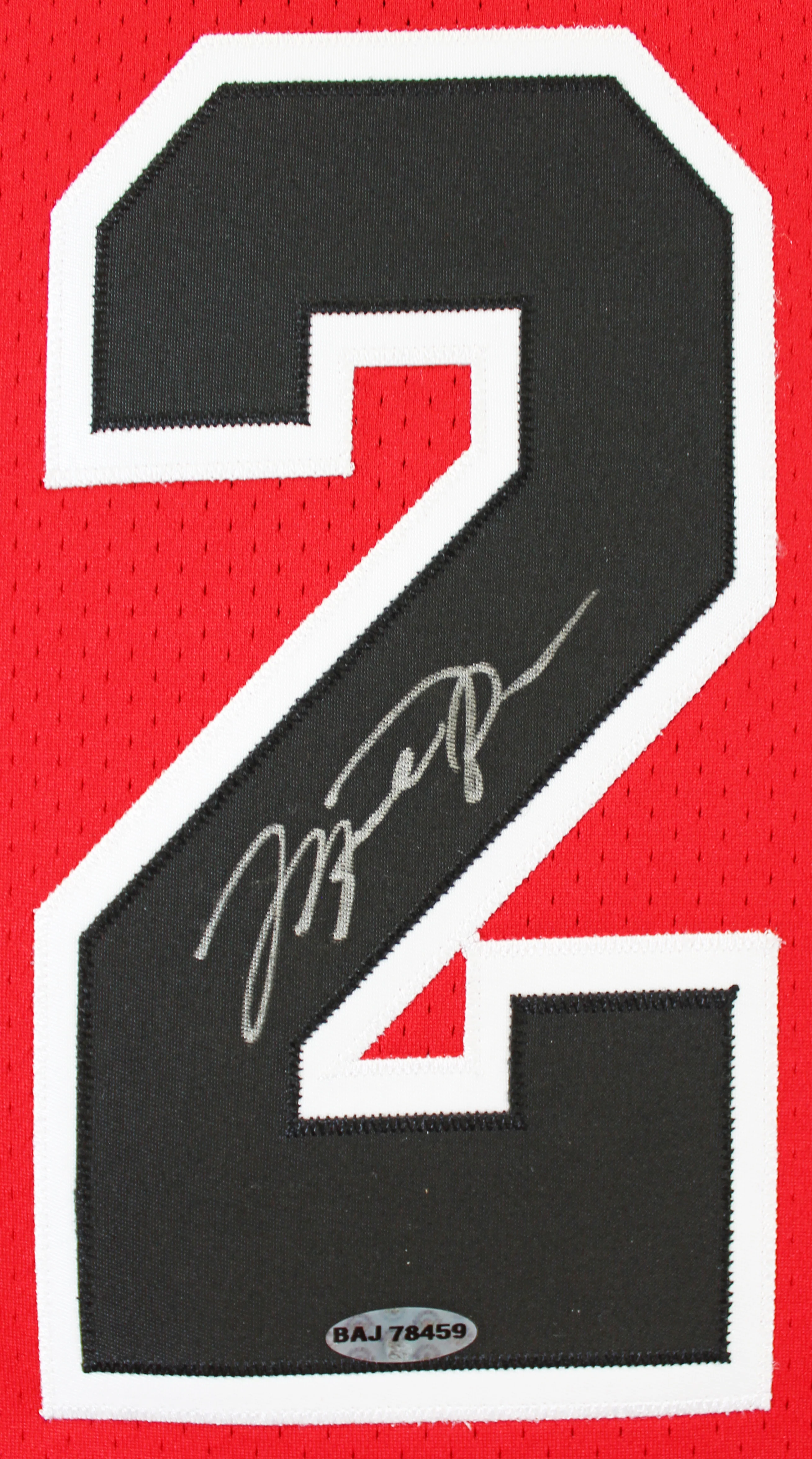 Bulls Michael Jordan Signed 97-98 Red M&N HWC Authentic Jersey UDA #BAJ78459 - Image 4