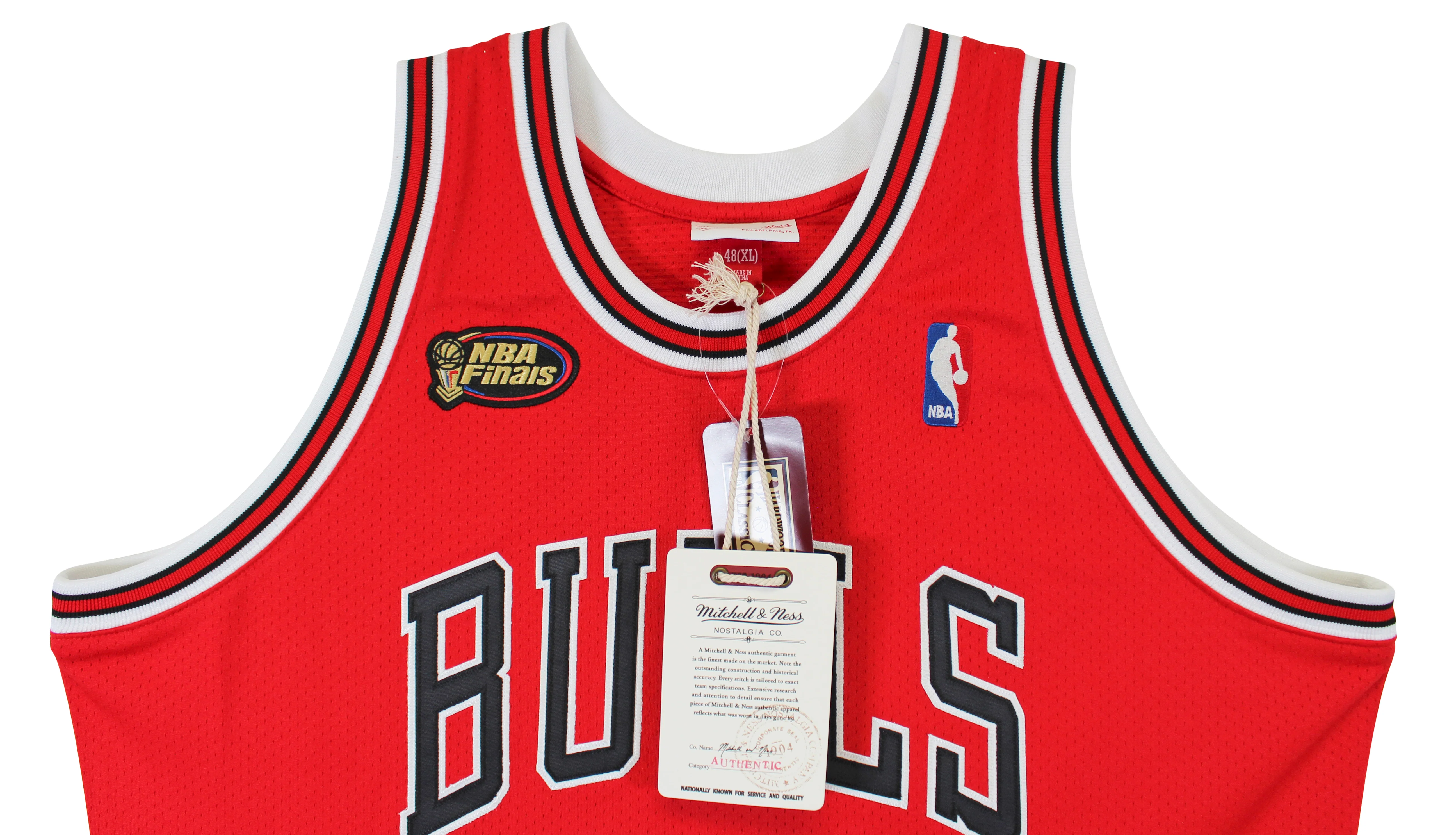 Bulls Michael Jordan Signed 97-98 Red M&N HWC Authentic Jersey UDA #BAJ78459 - Image 6
