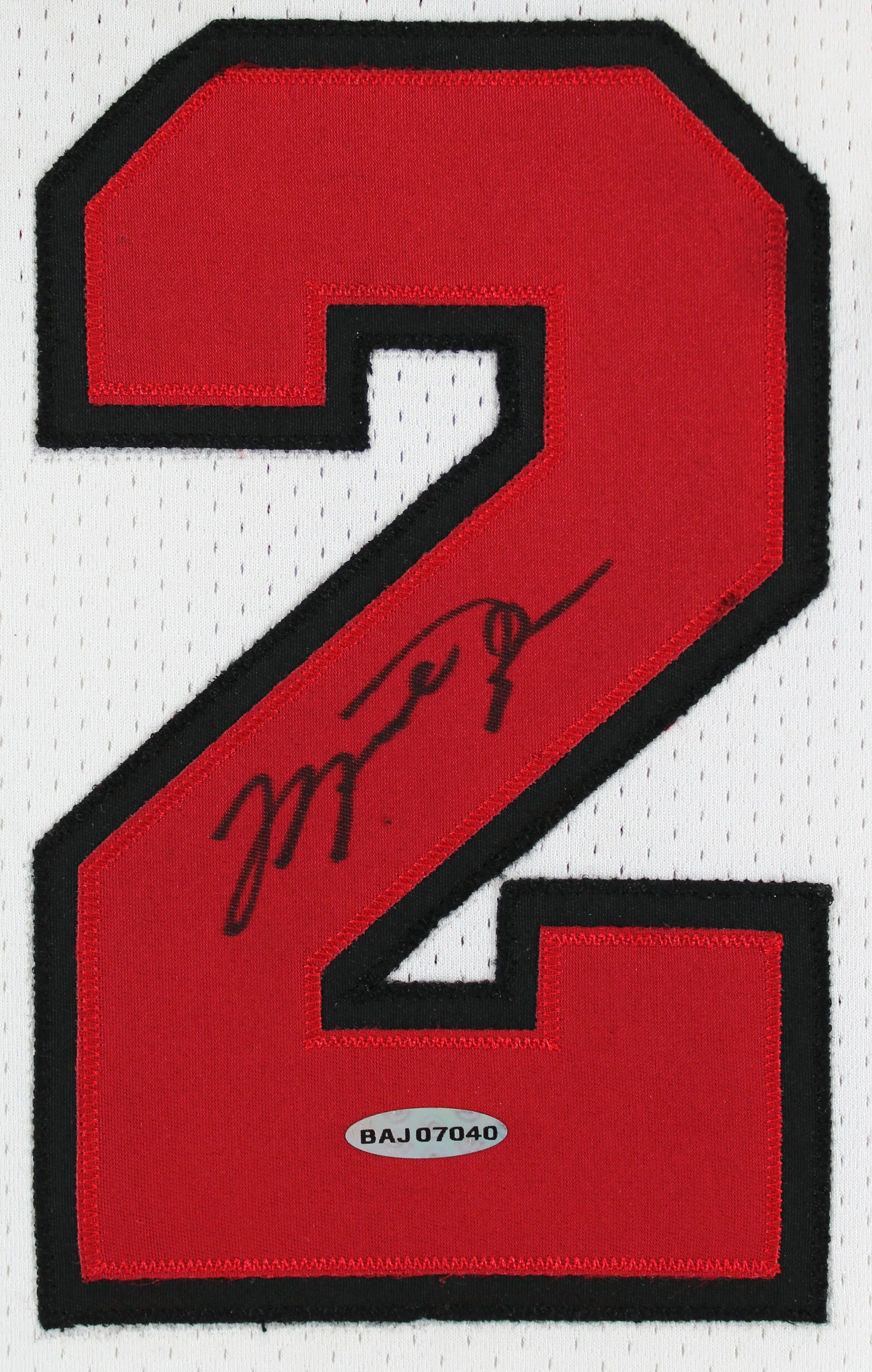 Bulls Michael Jordan Signed 97-98 White Nike HWC Authentic Jersey UDA #BAJ07040 - Image 3