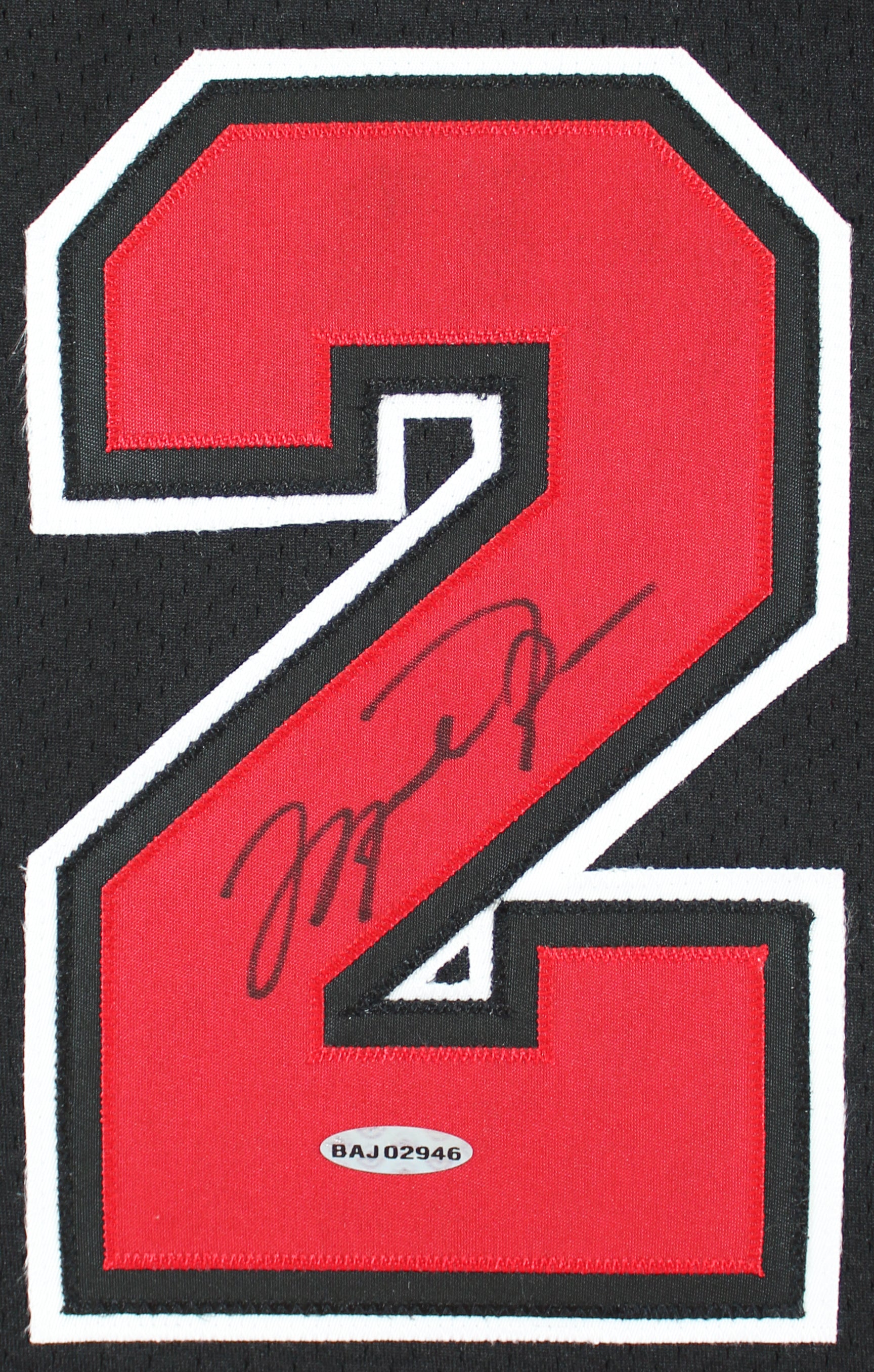 Bulls Michael Jordan Signed Black M&N 1997-98 HWC Authentic Jersey UDA BAJ02946 - Image 3