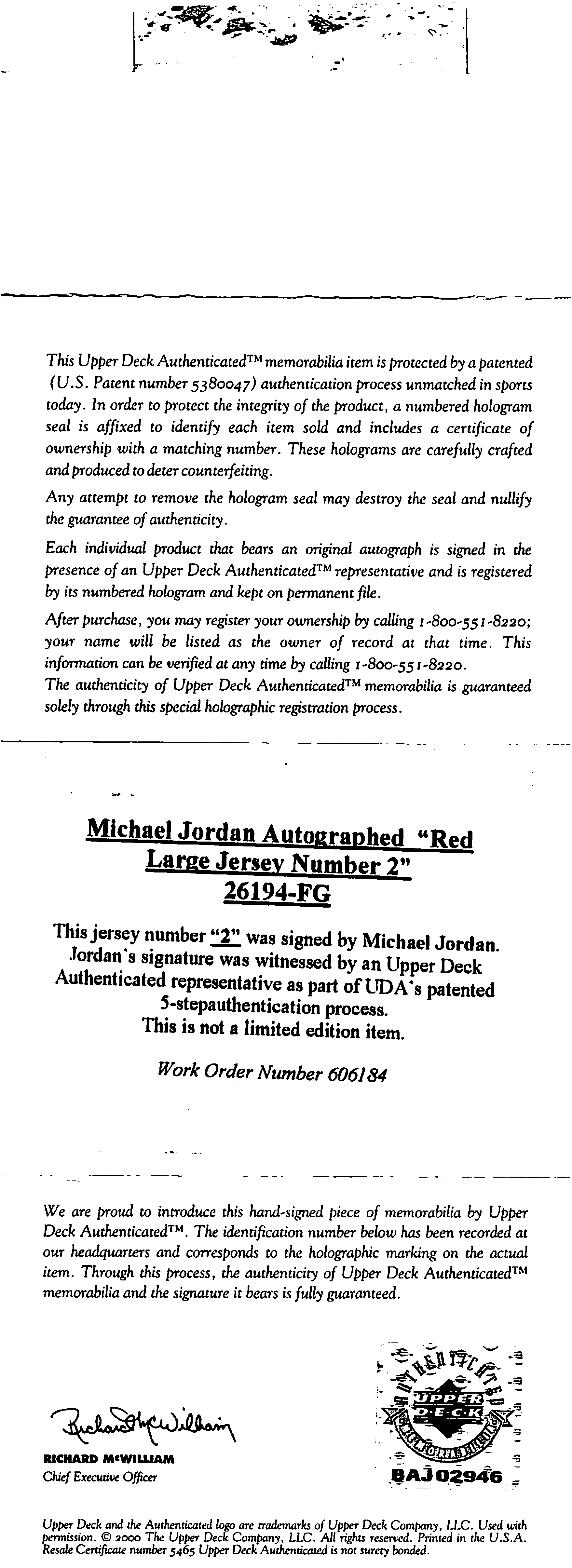 Bulls Michael Jordan Signed Black M&N 1997-98 HWC Authentic Jersey UDA BAJ02946 - Image 8