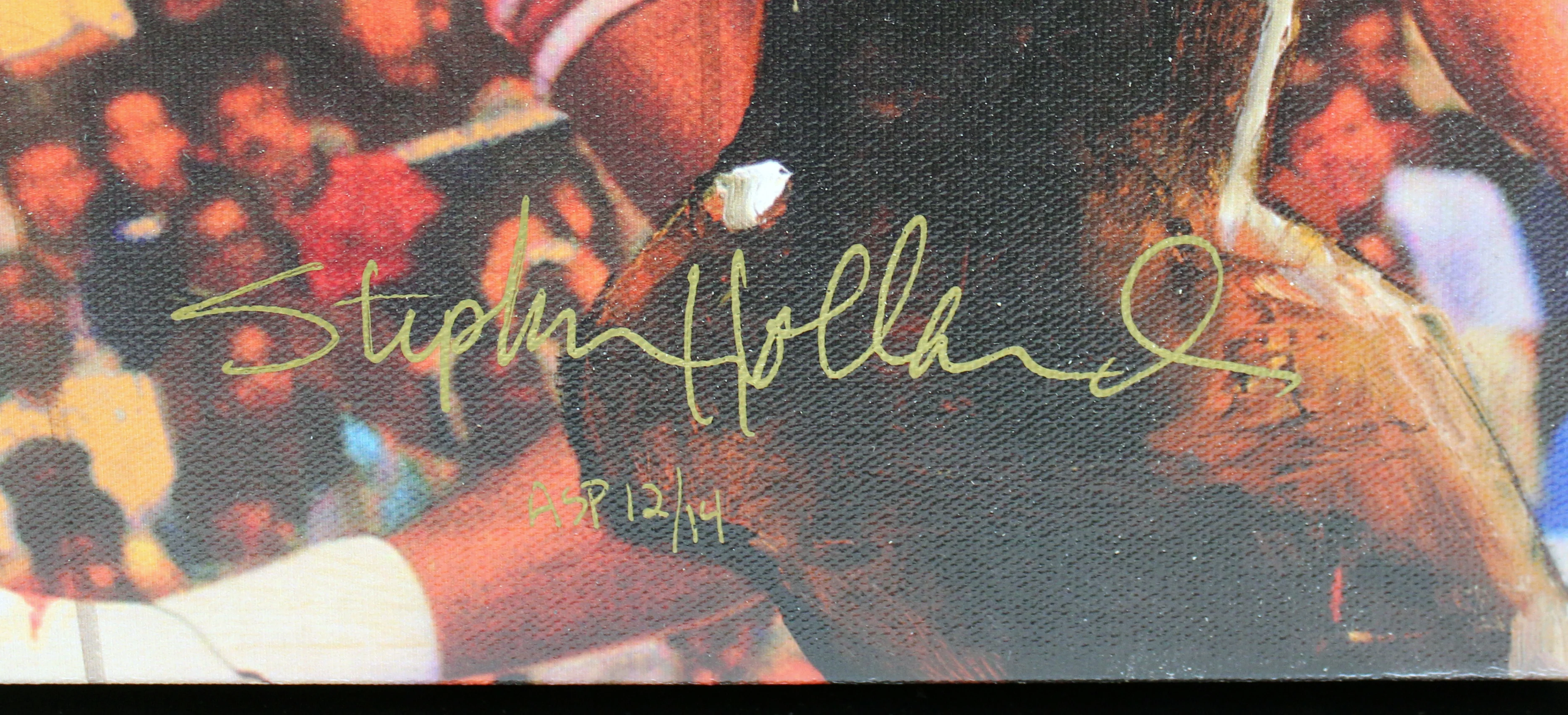 Bulls Michael Jordan Signed & Framed 27x41 Canvas Holland AS Proof #12/14 UDA - Image 4
