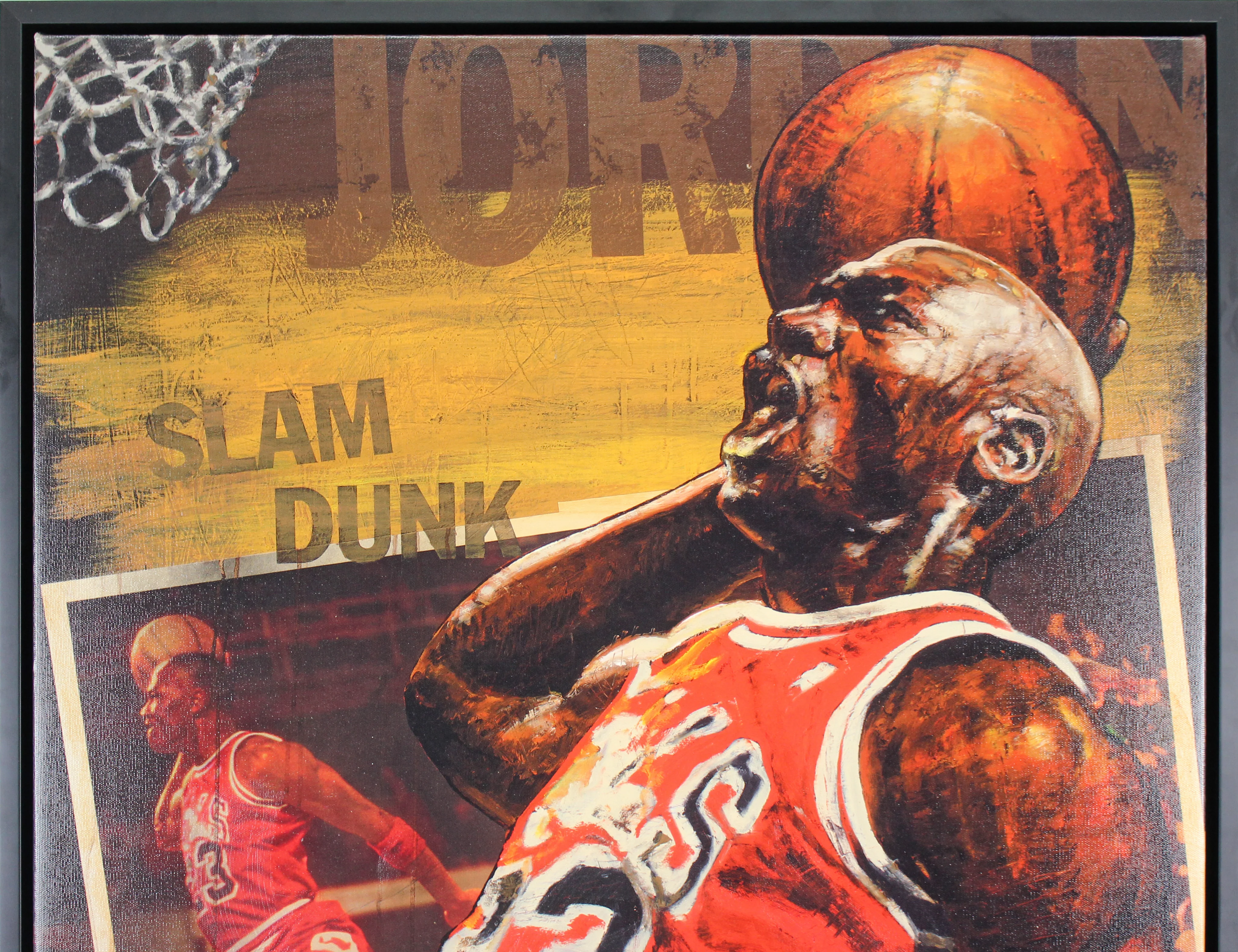 Bulls Michael Jordan Signed & Framed 27x41 Canvas Holland AS Proof #12/14 UDA - Image 5