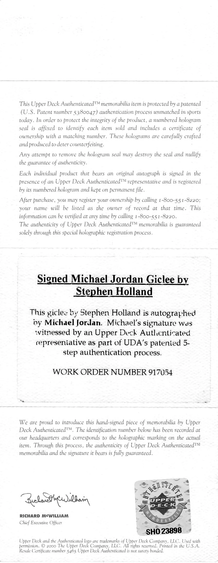 Bulls Michael Jordan Signed & Framed 27x41 Canvas Holland AS Proof #12/14 UDA - Image 8