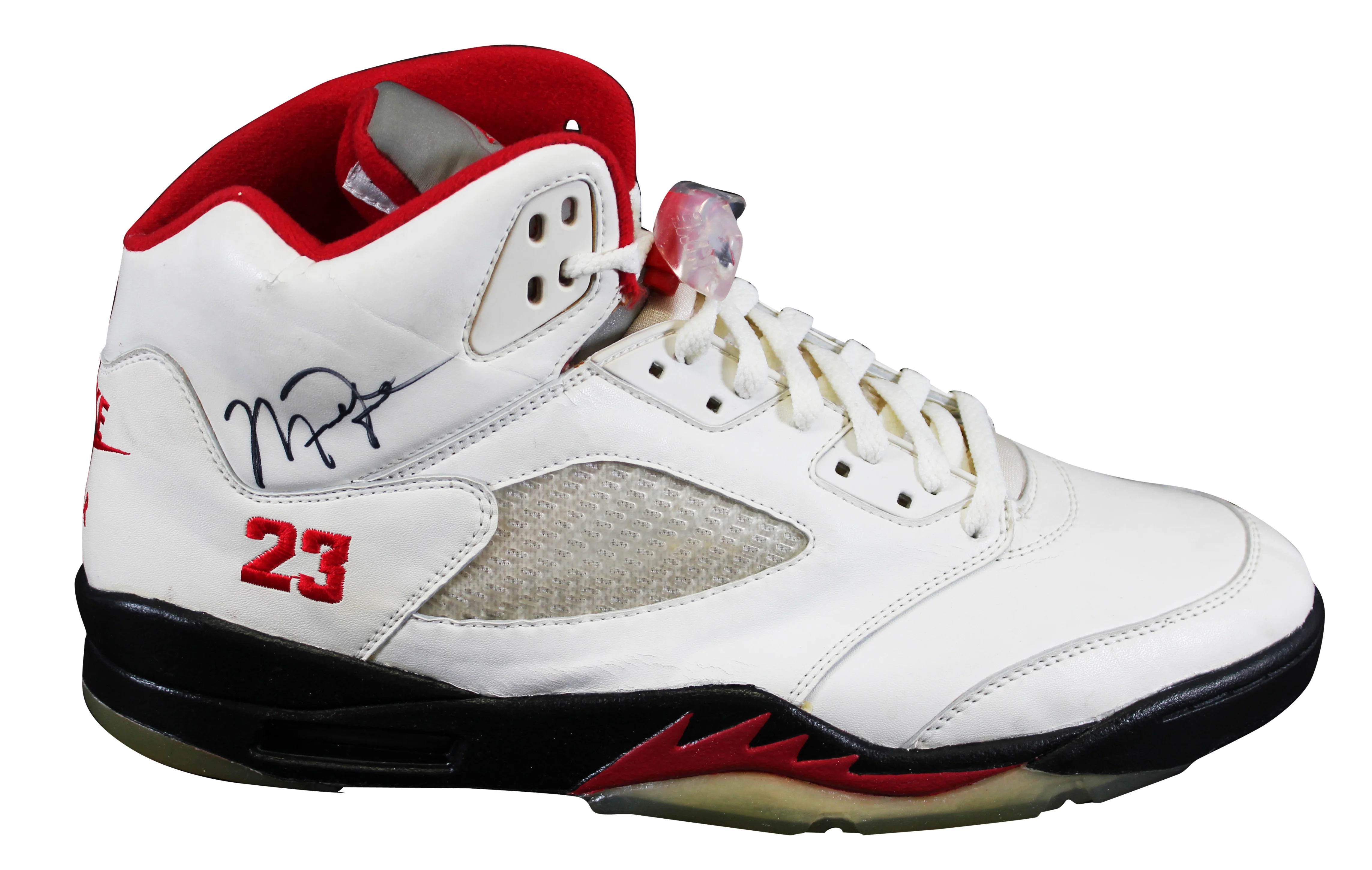 Bulls Michael Jordan Signed Nike Air Jordan V Size 13 Shoes w/ Original Box BAS - Image 3