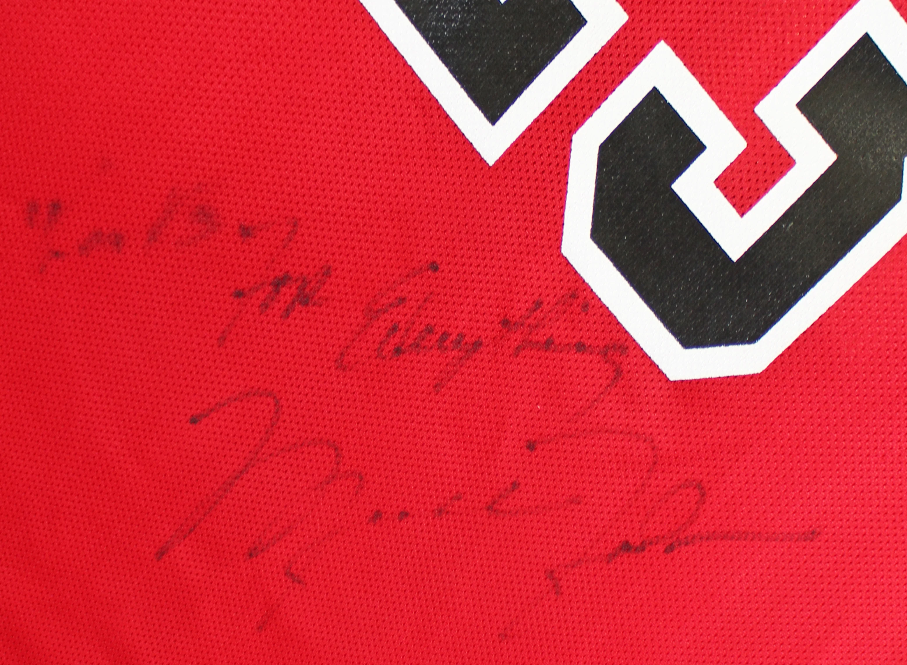Bulls Michael Jordan "Thanks For Everything" Signed Red Champion Jersey BAS LOA - Image 2