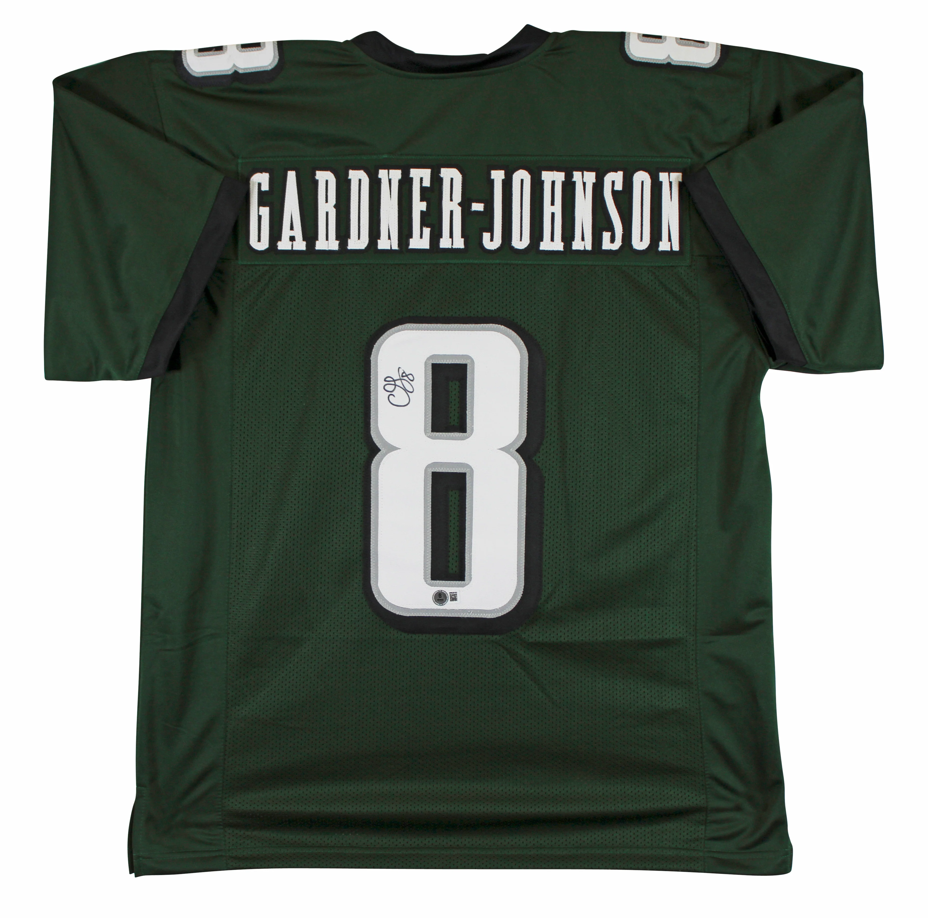 C.J. Gardner-Johnson Authentic Signed Green Pro Style Jersey BAS Witnessed - Image 2