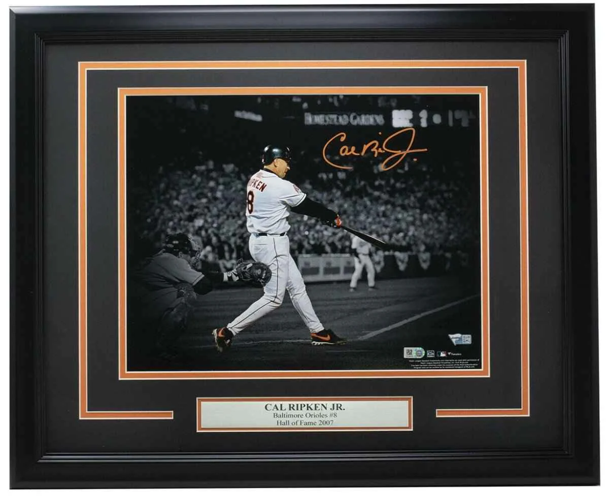 Cal Ripken Jr. Signed Framed Baltimore Orioles 11x14 Spotlight Photo Fanatics - Image 6