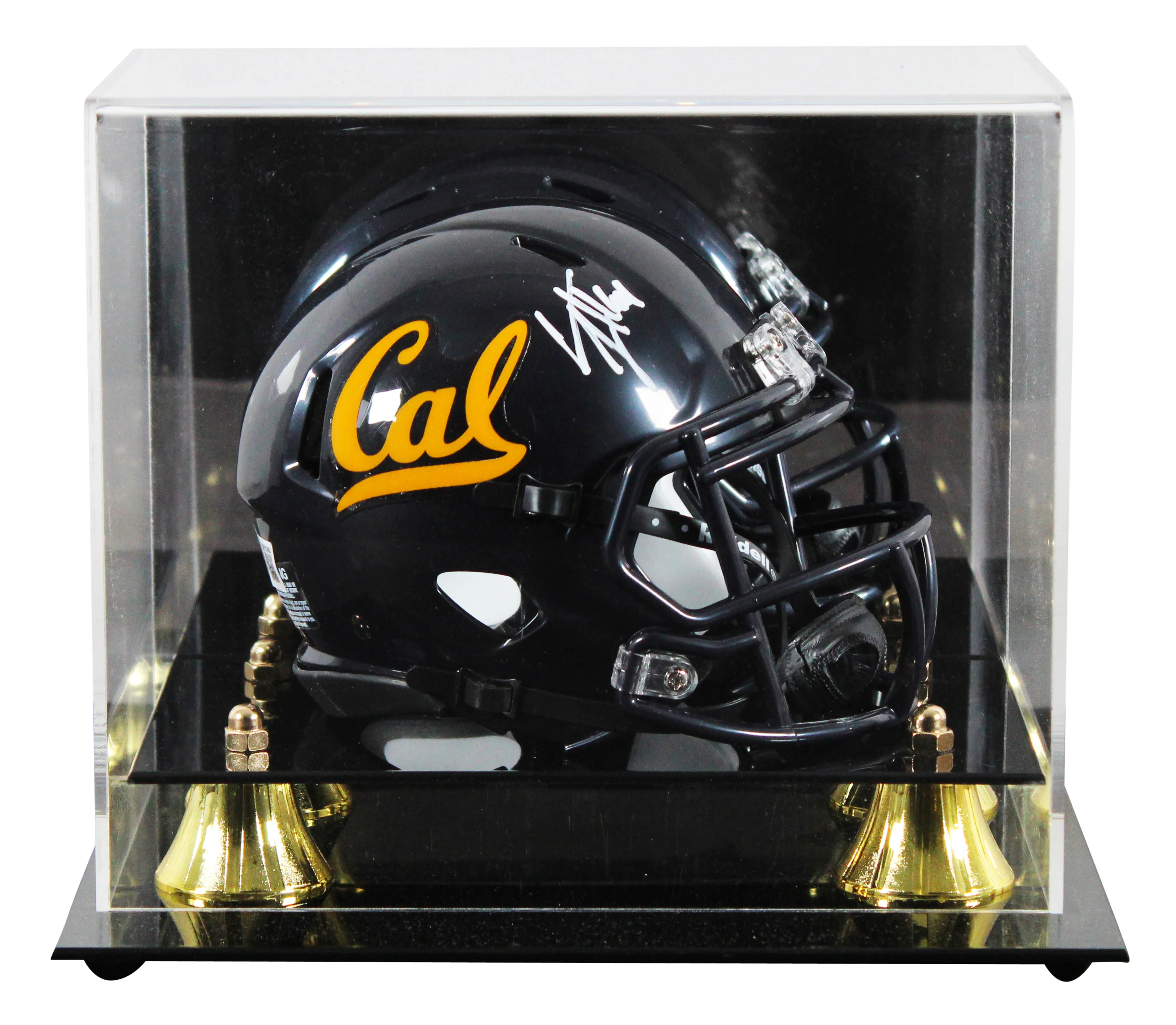 California Cameron Jordan Signed Speed Mini Helmet W/ Case BAS Witnessed - Image 2