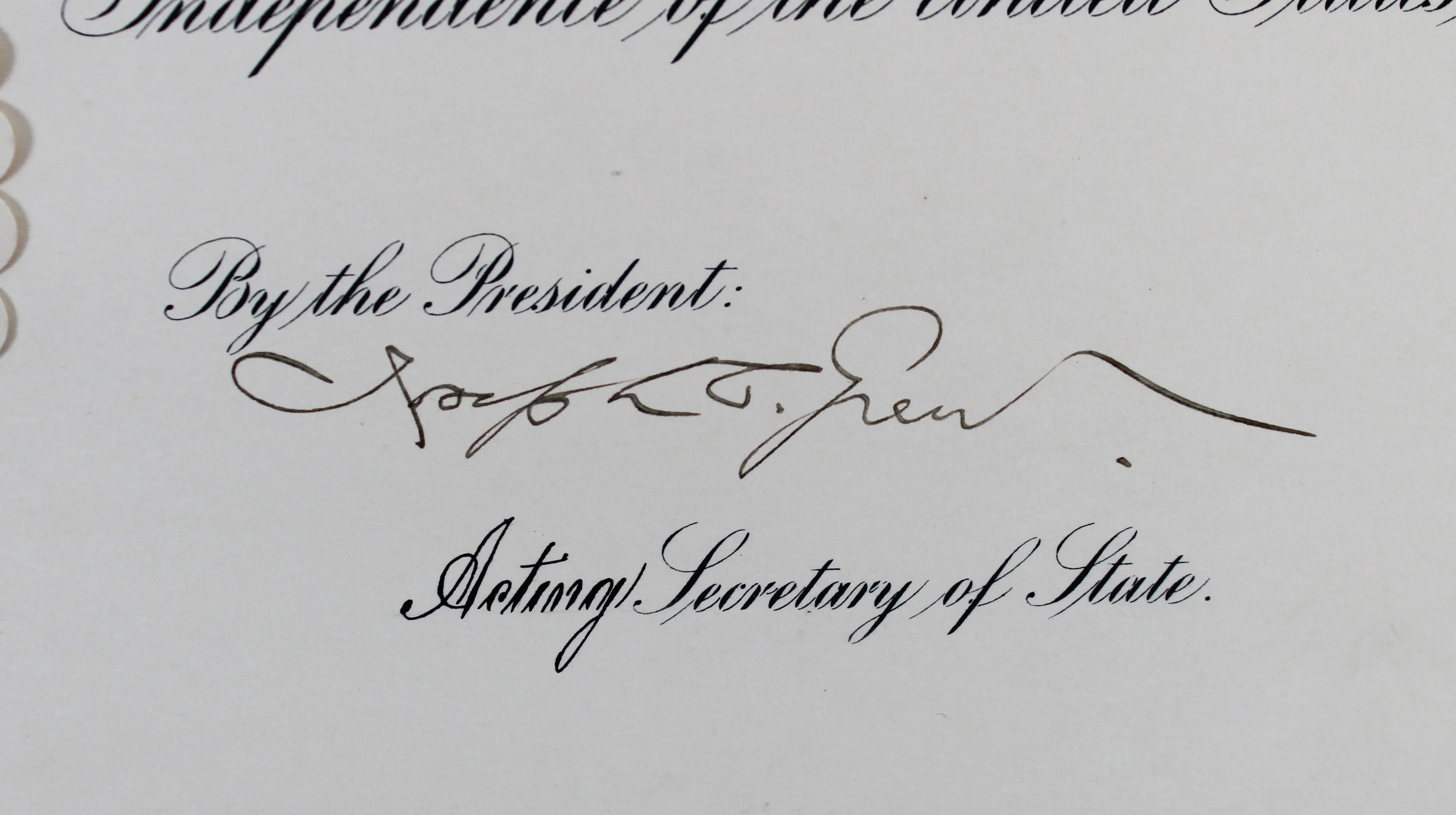 Calvin Coolidge Signed 14x19 1924 Foreign Service Office Appointment BAS LOA - Image 4