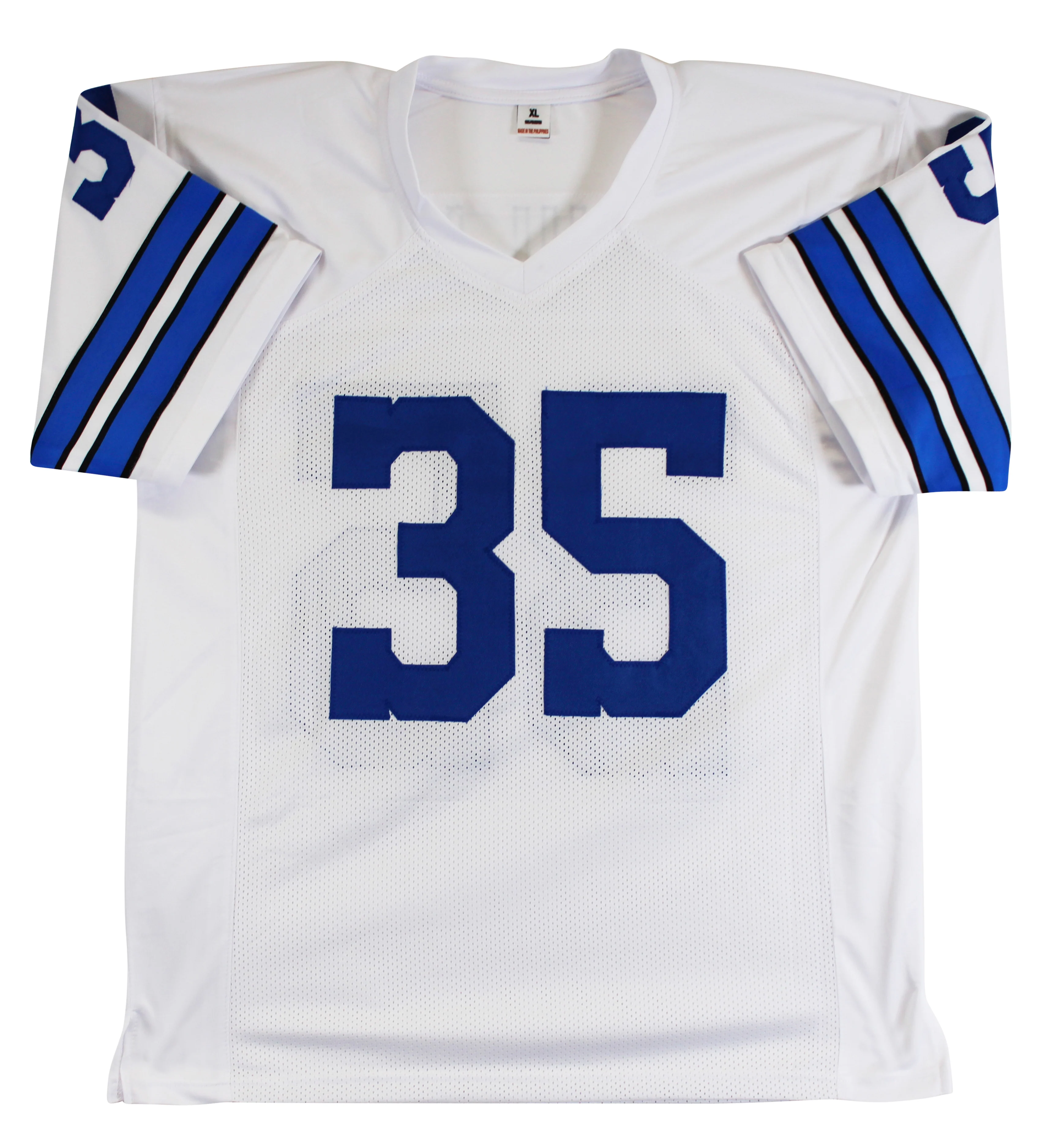 Calvin Hill "ROY 1969" Authentic Signed White Pro Style Jersey BAS Witnessed - Image 4