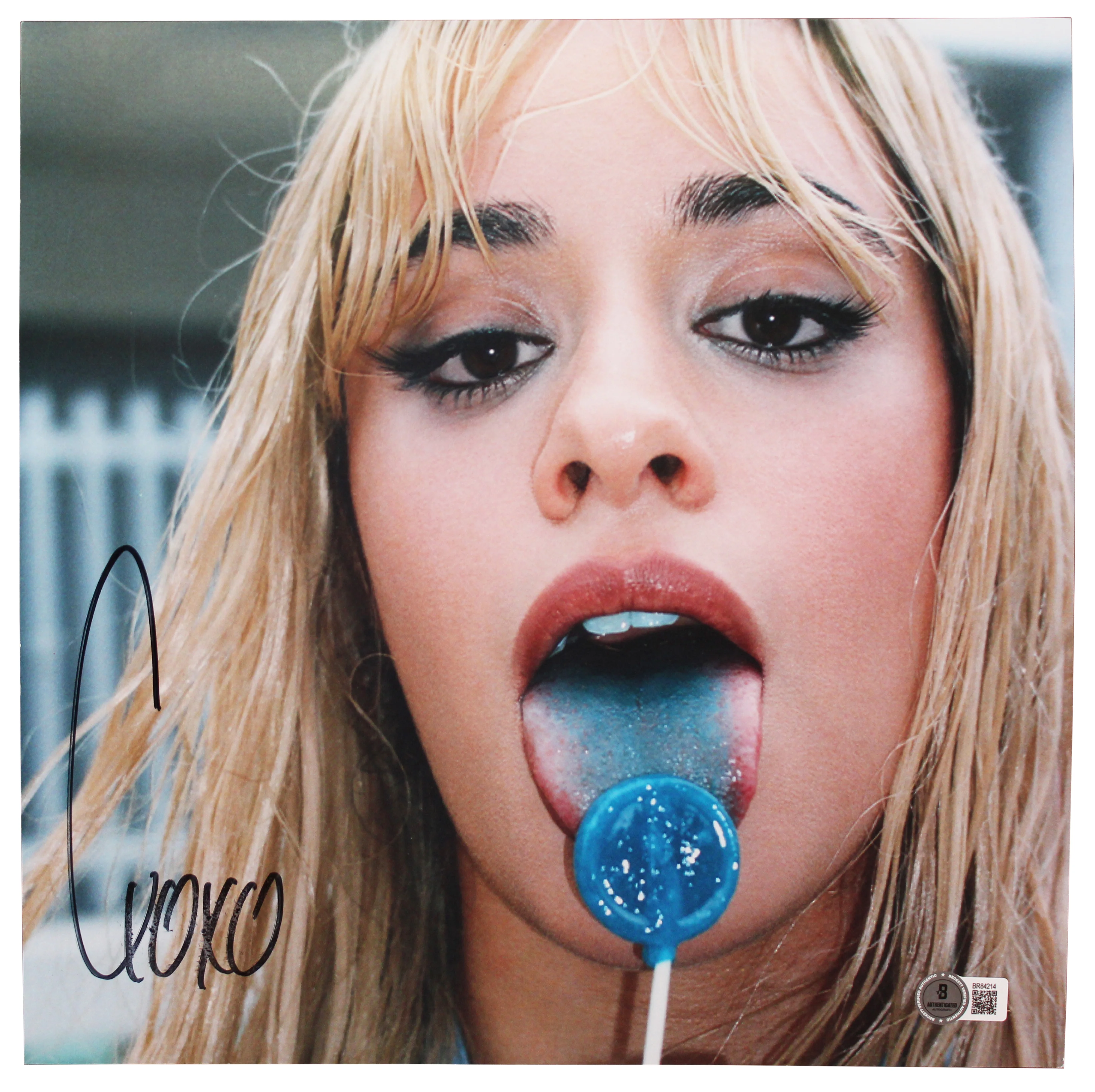 Camila Cabello Authentic Signed C, XOXO Album Flat w/ Album & Vinyl BAS #BR84214 - Image 2