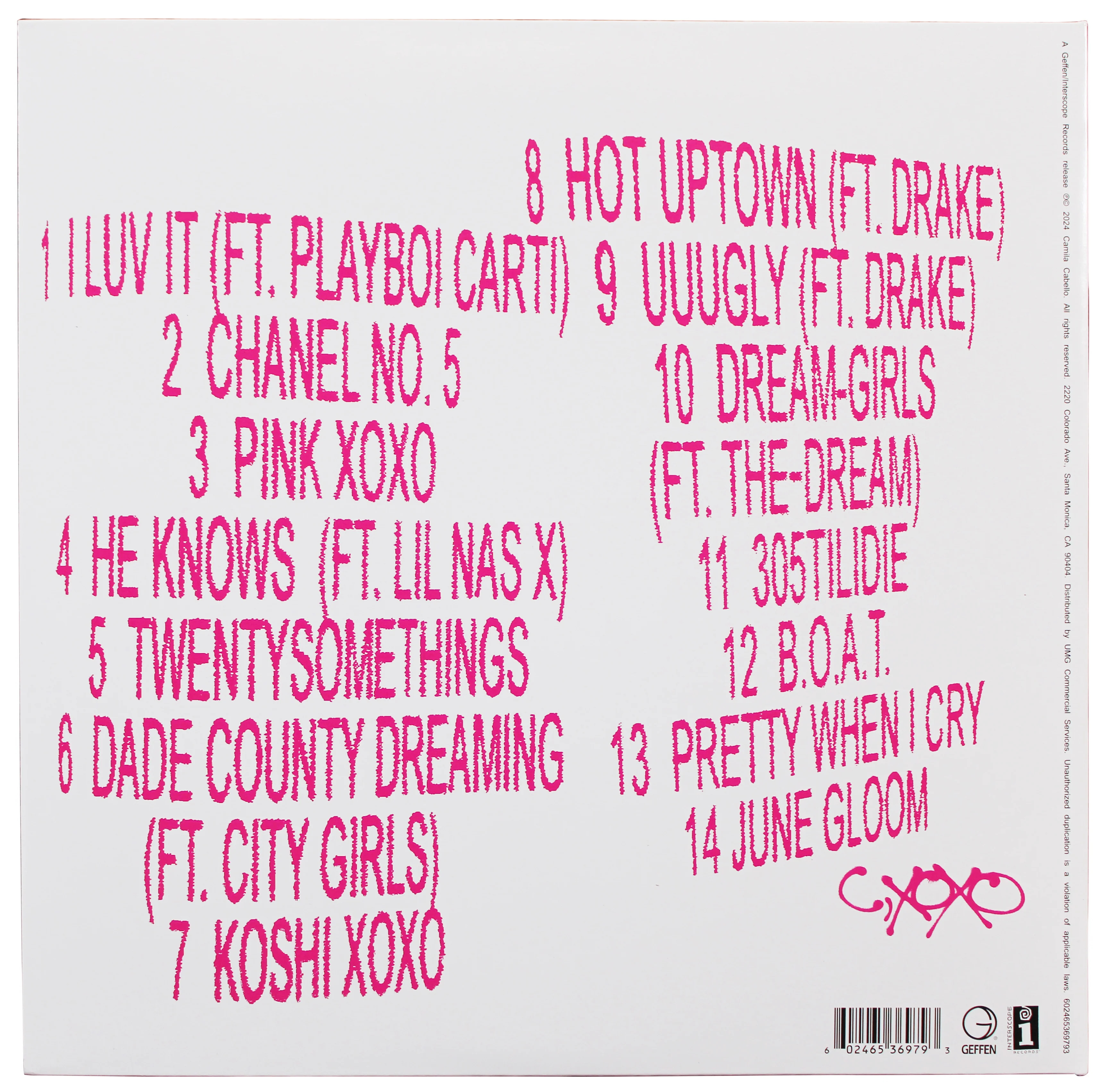 Camila Cabello Authentic Signed C, XOXO Album Flat w/ Album & Vinyl BAS #BR84214 - Image 5