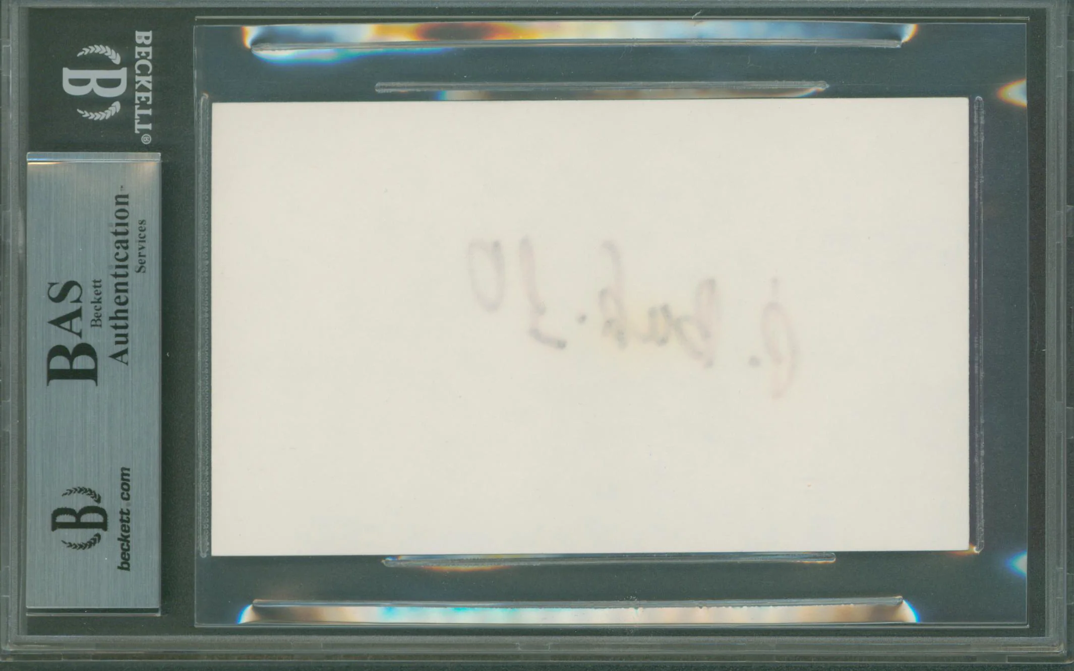 Canucks Pavel Bure Authentic Signed 3x5 Index Card Autographed BAS Slabbed 1 - Image 3
