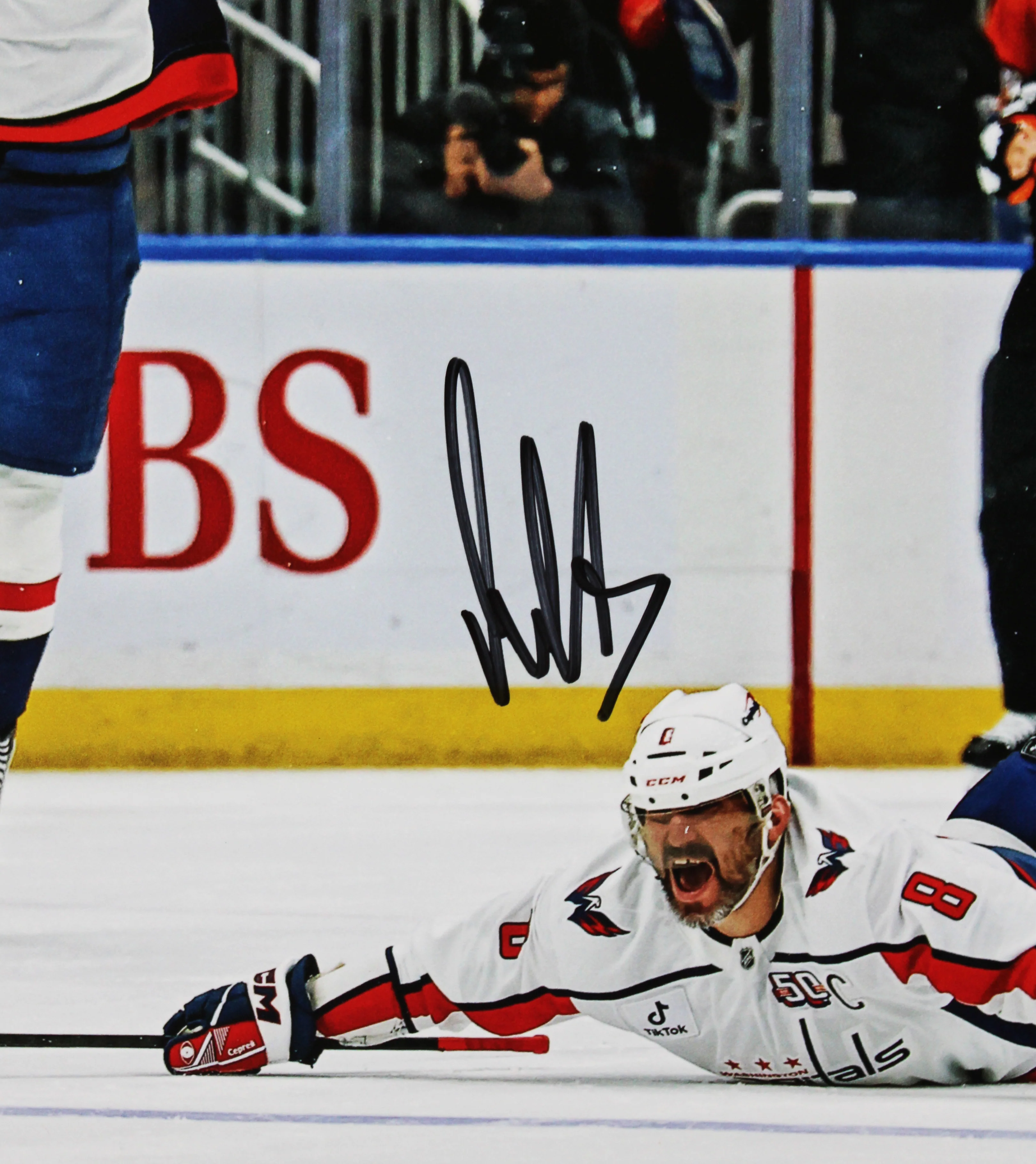 Capitals Alex Ovechkin Signed 16x20 NHL All-Time Goals Leader Photo Fanatics - Image 3