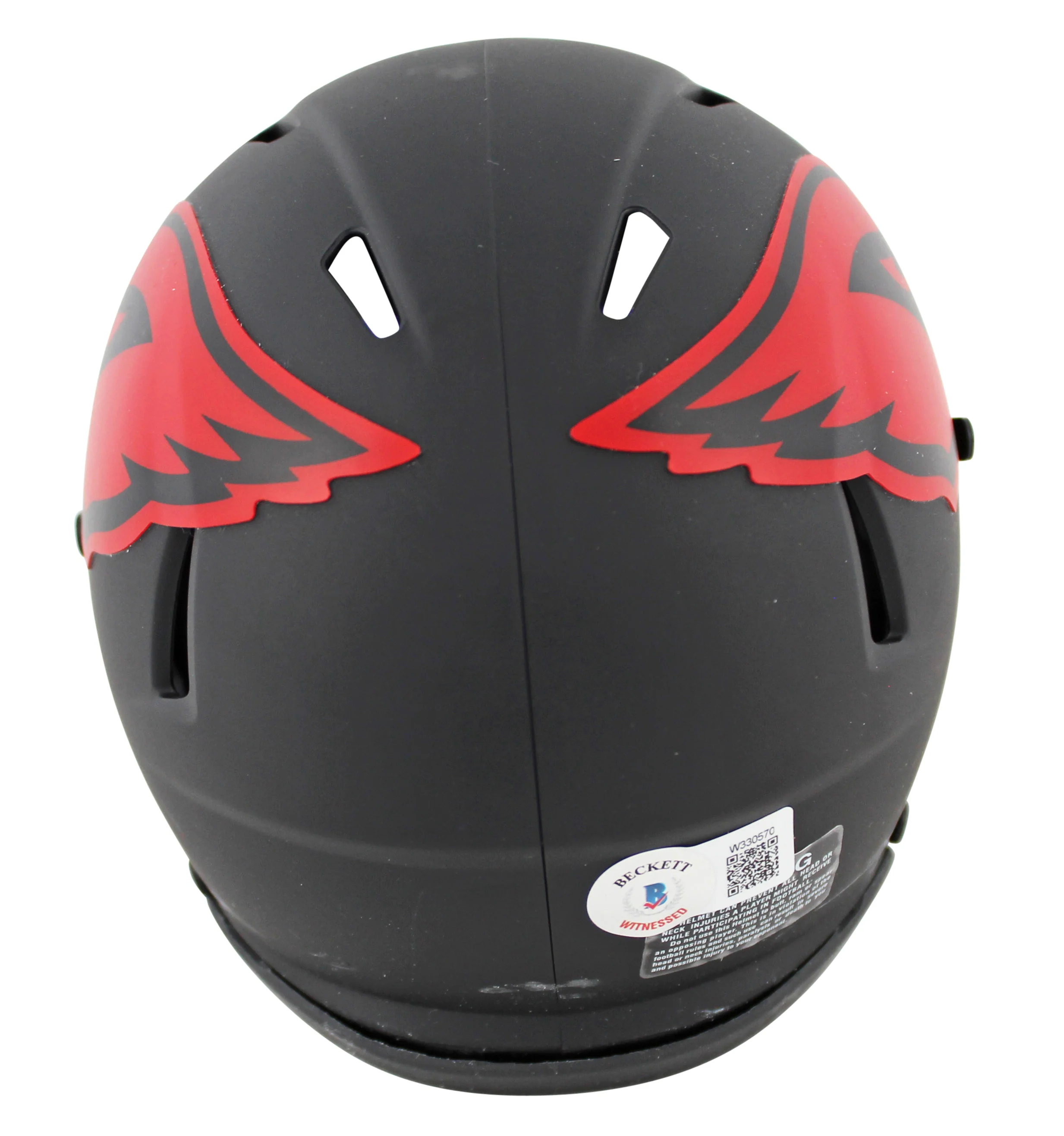 Cardinals J.J. Watt Authentic Signed Eclipse Speed Mini Helmet BAS Witnessed - Image 5