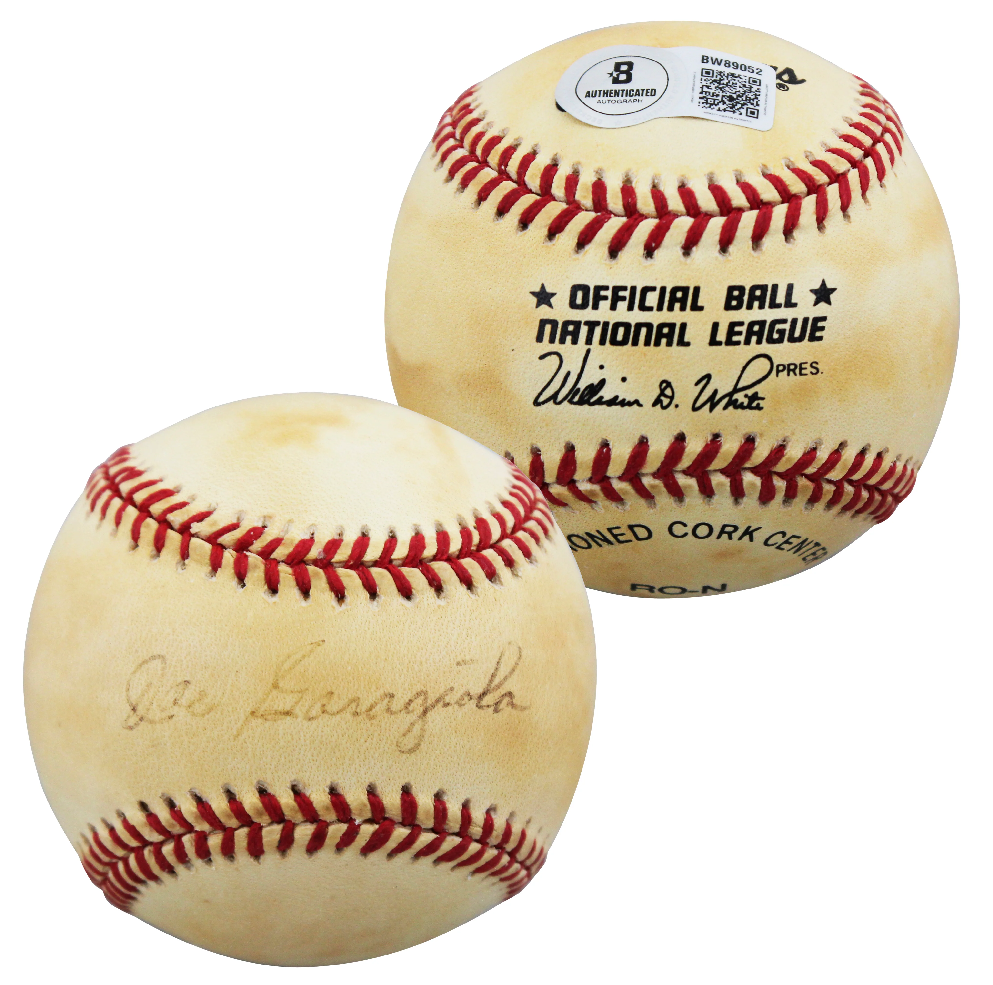 Cardinals Joe Garagiola Authentic Signed William White ONL Baseball BAS #BW89052