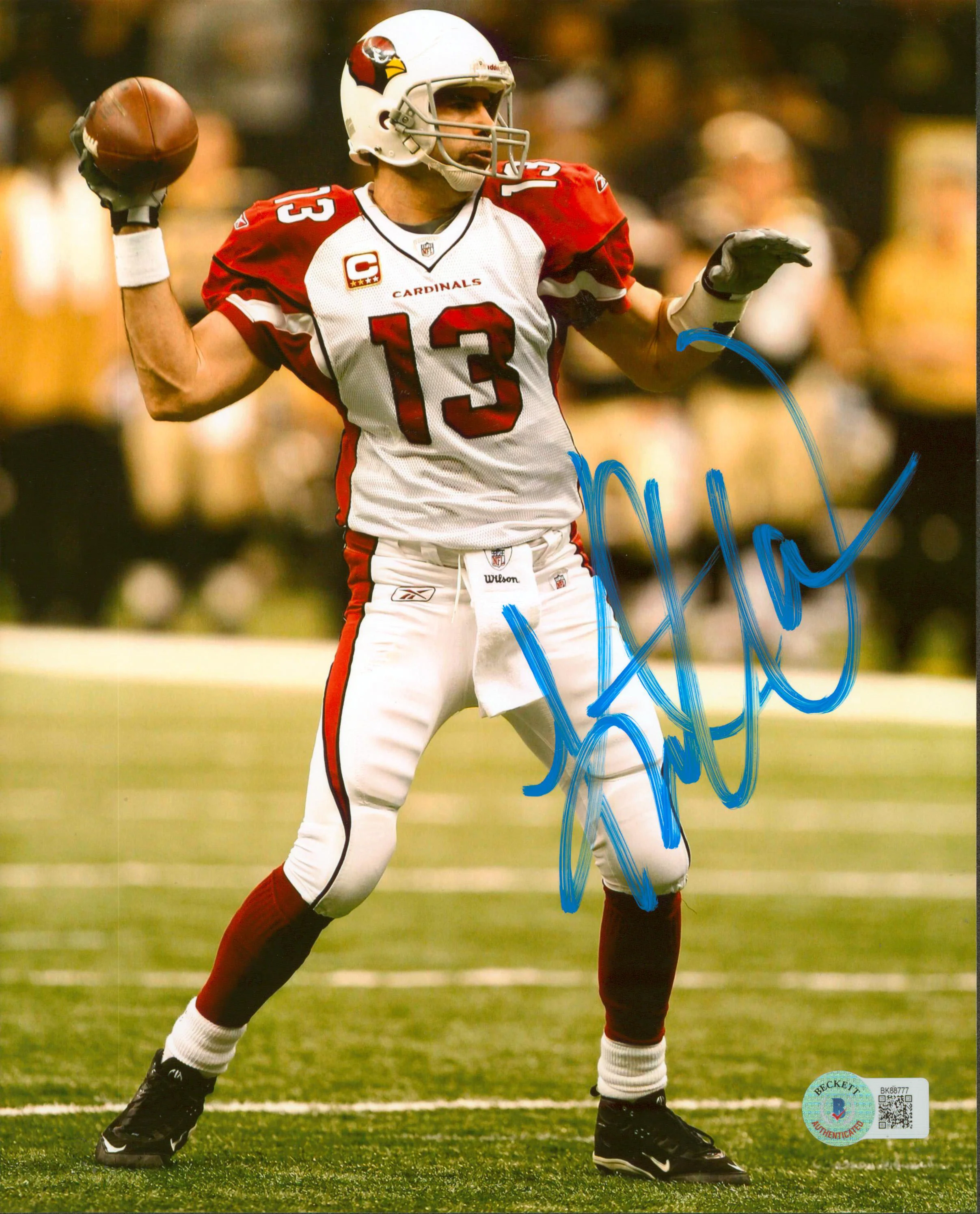 Cardinals Kurt Warner Authentic Signed 8x10 Photo Autographed BAS #BK88777