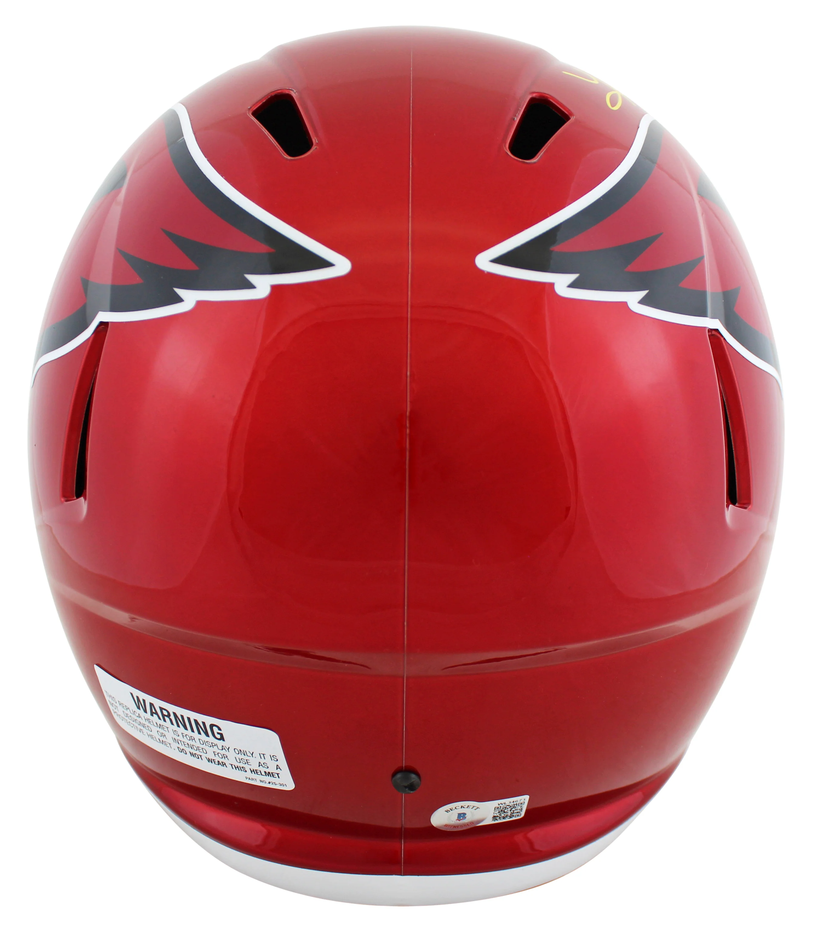 Cardinals Kurt Warner Authentic Signed Flash Full Size Speed Rep Helmet BAS Wit - Image 3