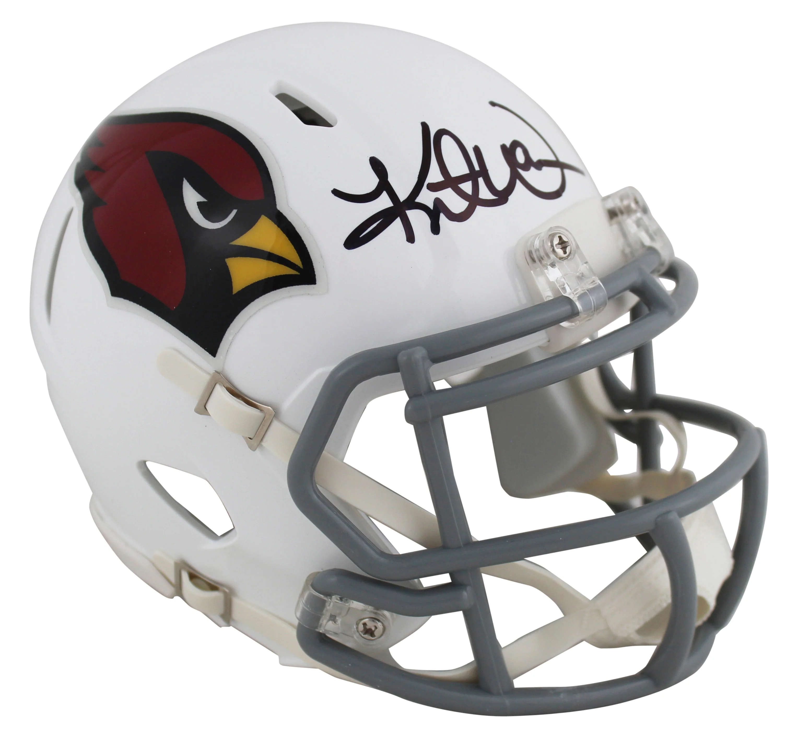 Cardinals Kurt Warner Authentic Signed Mini Helmet Autographed BAS Witnessed - Image 2