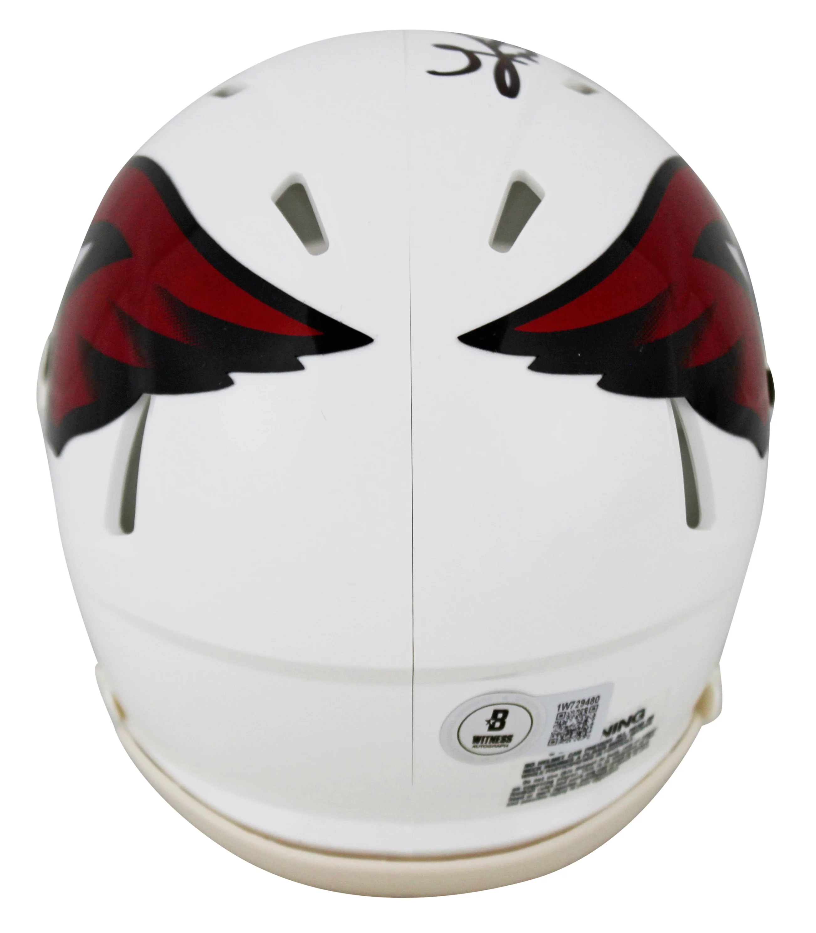 Cardinals Kurt Warner Authentic Signed Speed Mini Helmet w/ Case BAS Witnessed - Image 4