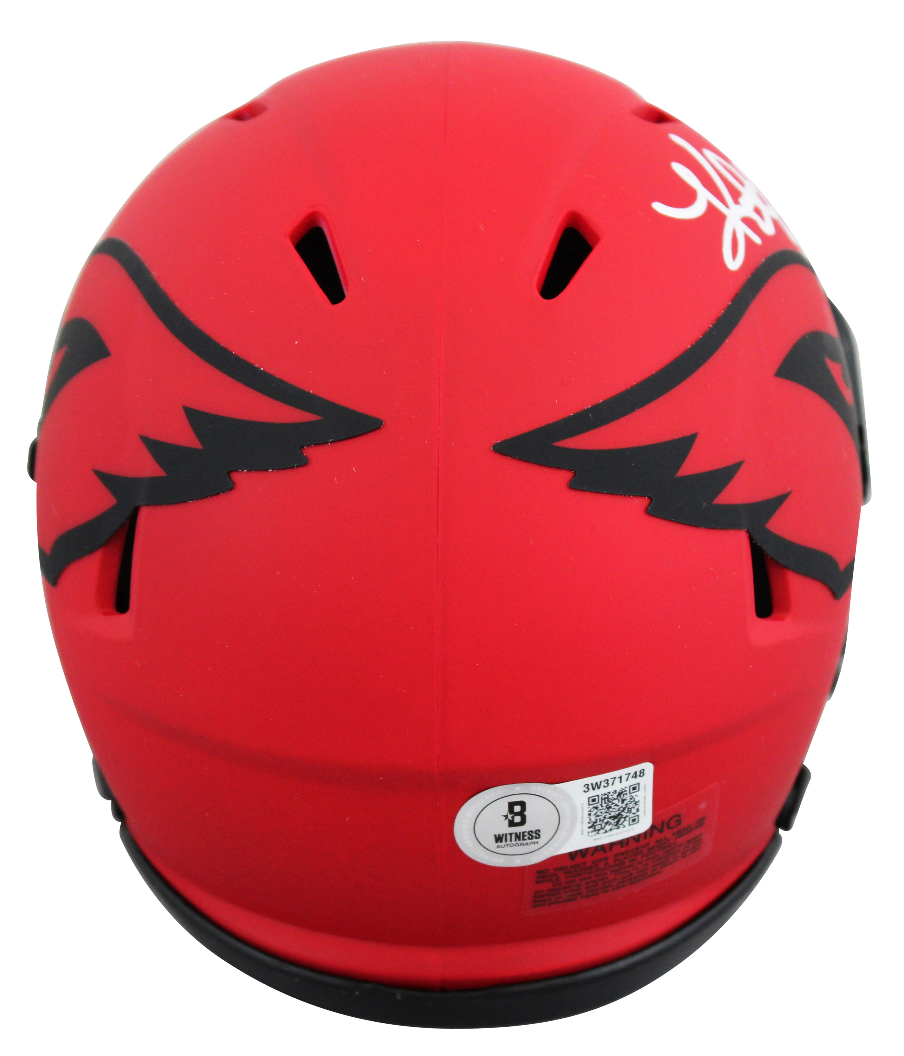 Cardinals Kurt Warner Signed Rave Speed Mini Helmet W/ Case BAS Witnessed 2 - Image 4