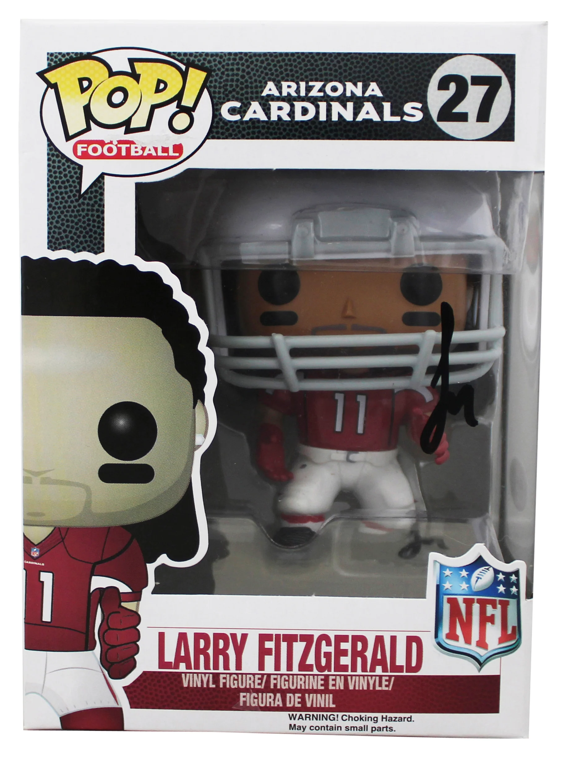 Cardinals Larry Fitzgerald Signed #27 Funko Pop Vinyl Figure JSA #CJ41513 - Image 2