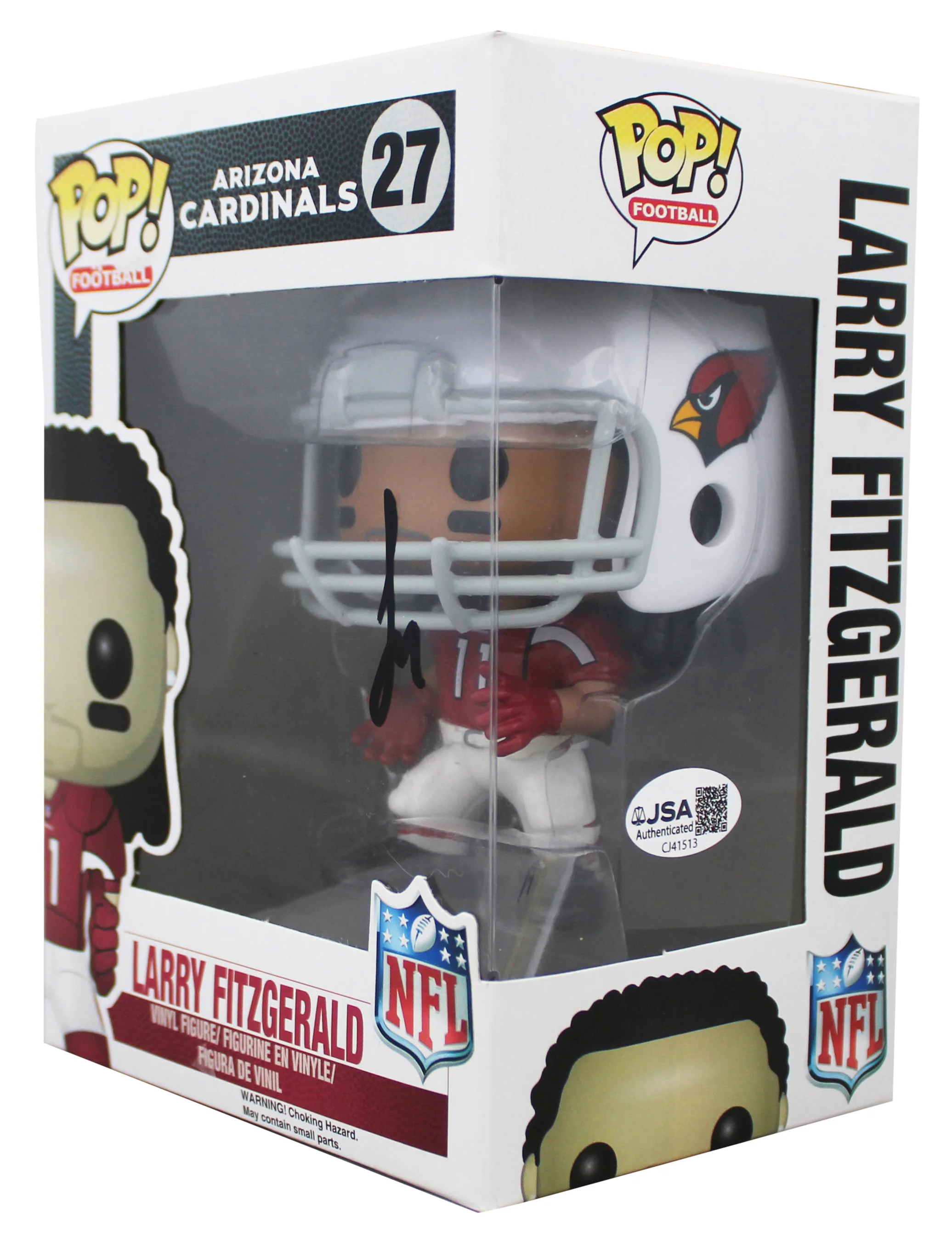 Cardinals Larry Fitzgerald Signed #27 Funko Pop Vinyl Figure JSA #CJ41513 - Image 3