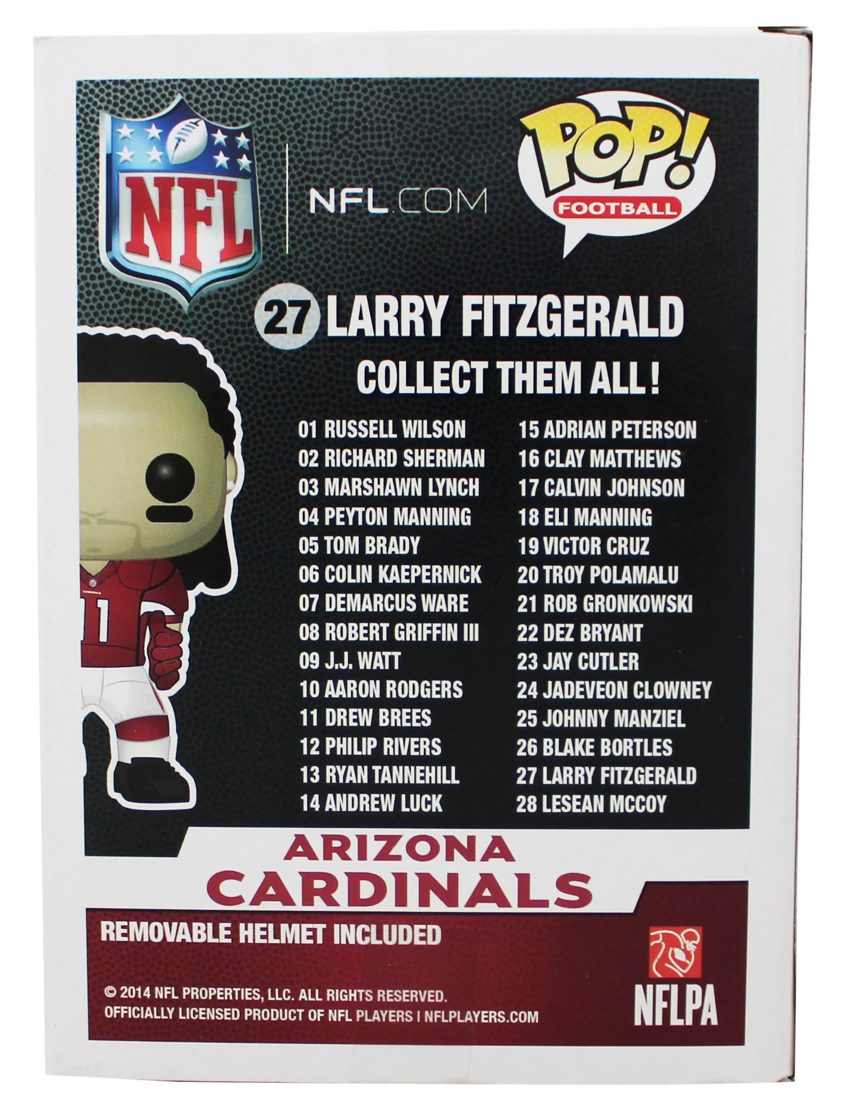 Cardinals Larry Fitzgerald Signed #27 Funko Pop Vinyl Figure JSA #CJ41513 - Image 5