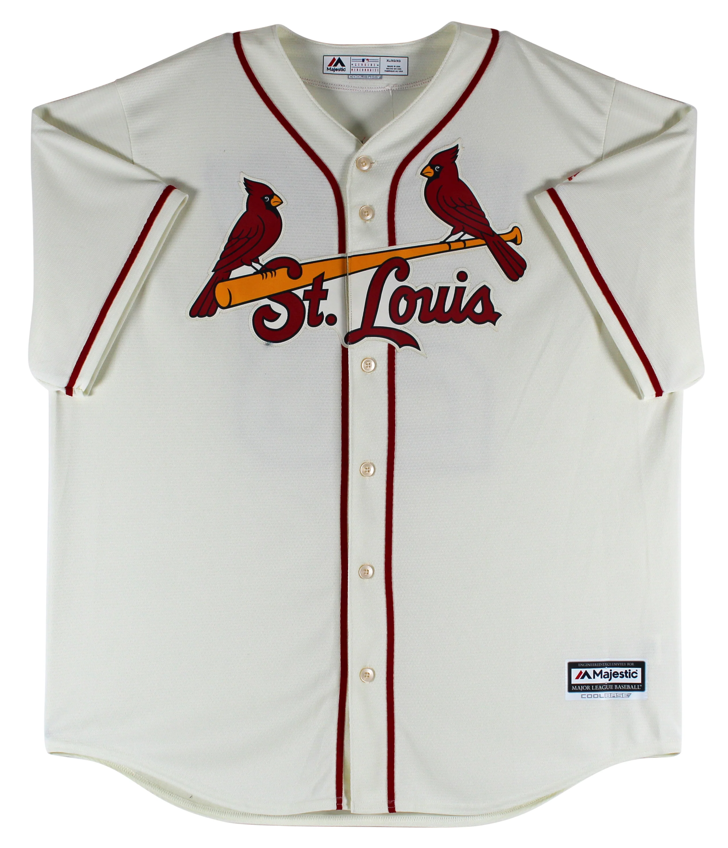 Cardinals Nolan Arenado Authentic Signed Cream Majestic Cool Base Jersey JSA - Image 4