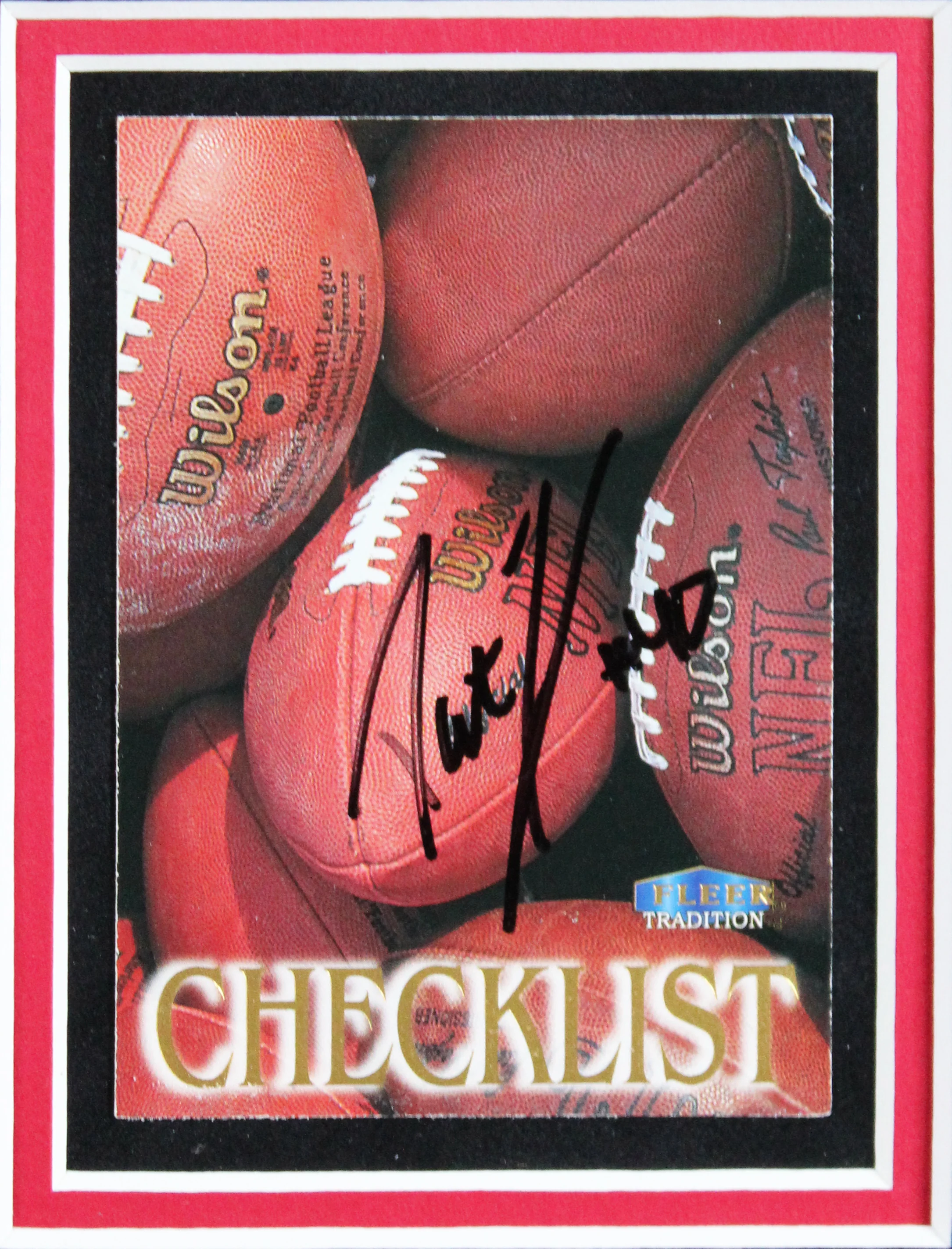 Cardinals Pat Tillman Signed 1998 Fleer Tradition #250 Framed Display JSA LOA - Image 3