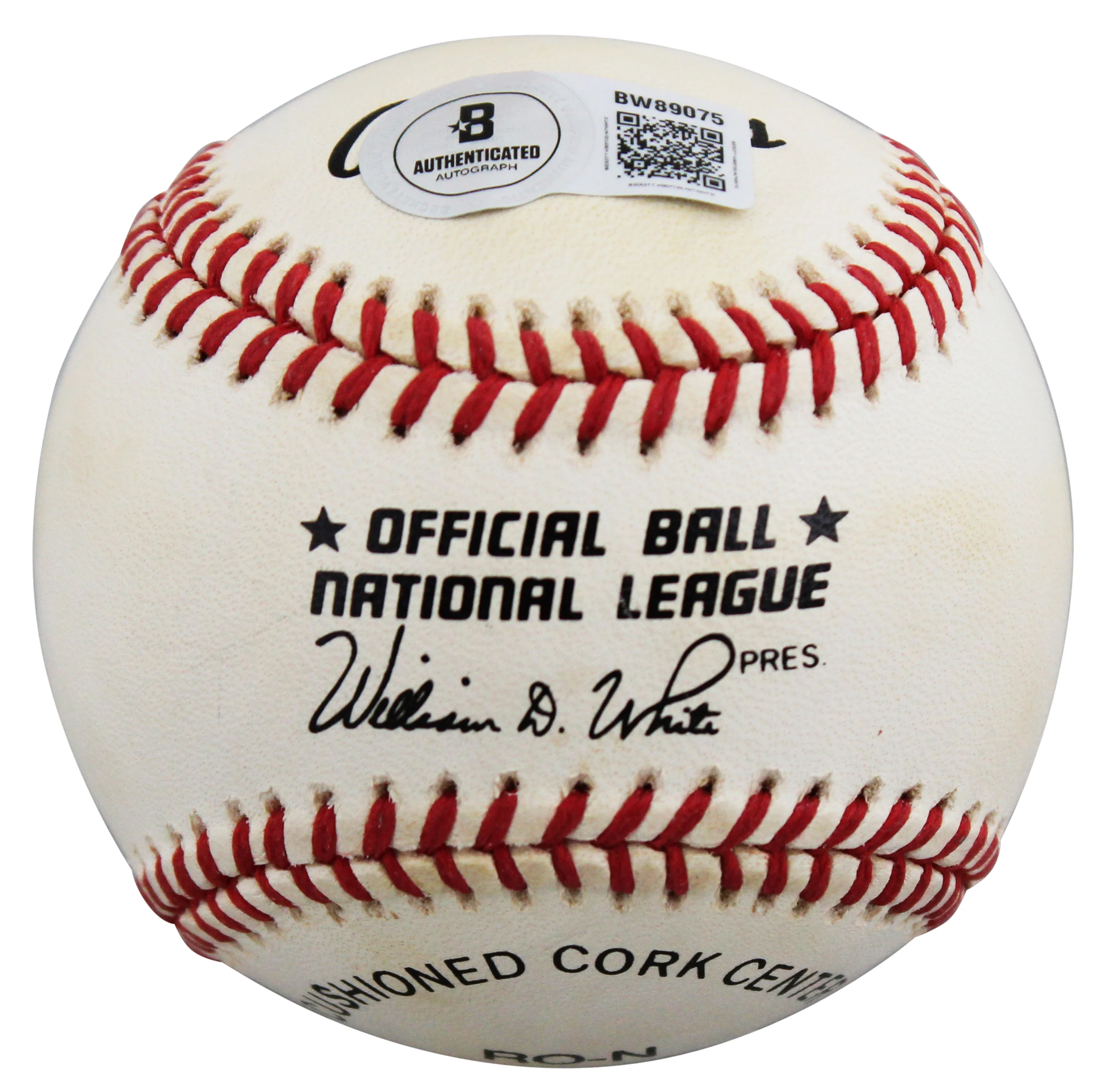 Cardinals Stan Musial Authentic Signed William White ONL Baseball BAS #BW89075 - Image 8