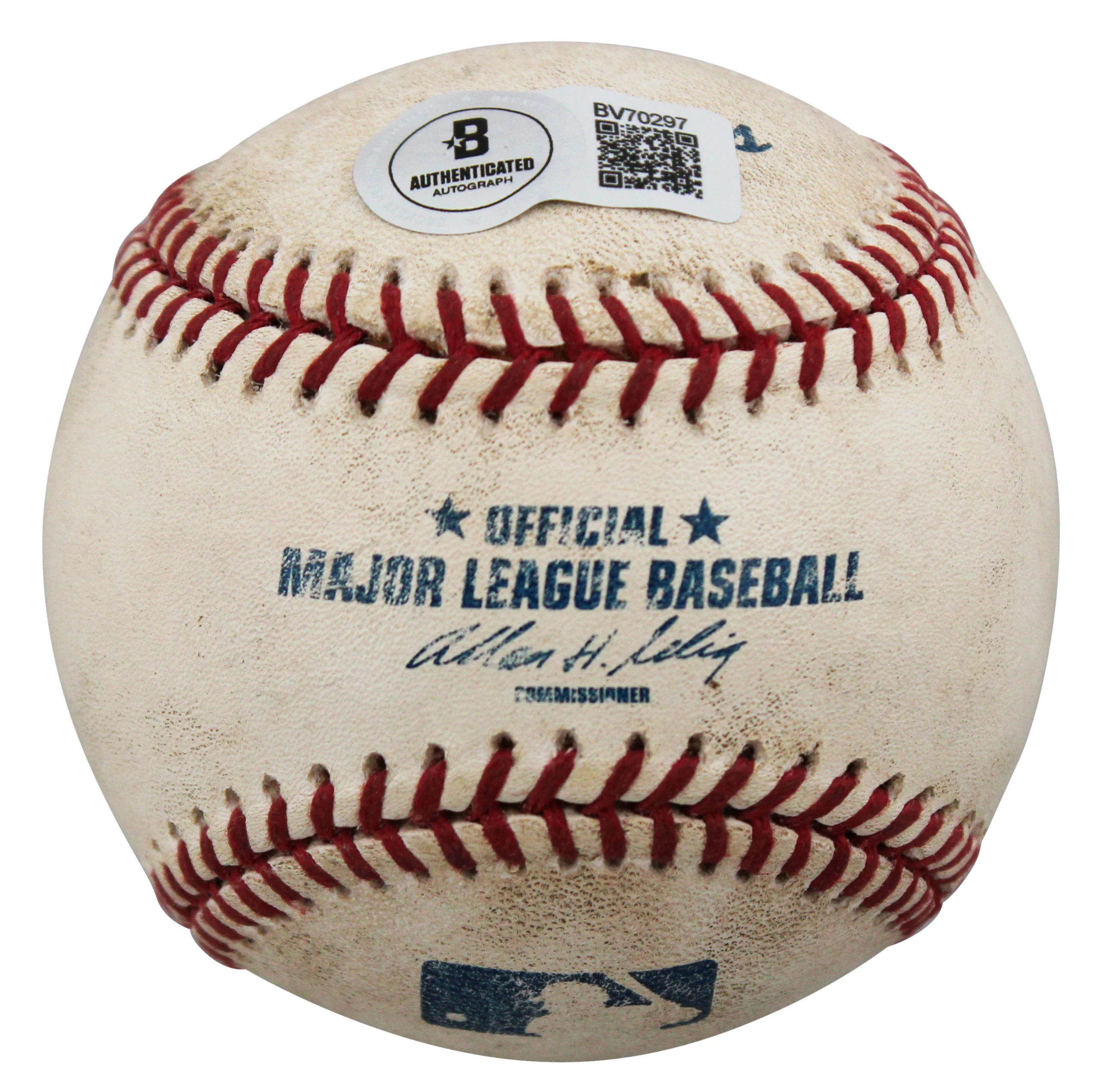 Cardinals Tony La Russa Signed Game Used Allen Selig OML Baseball BAS #BV70297 - Image 8