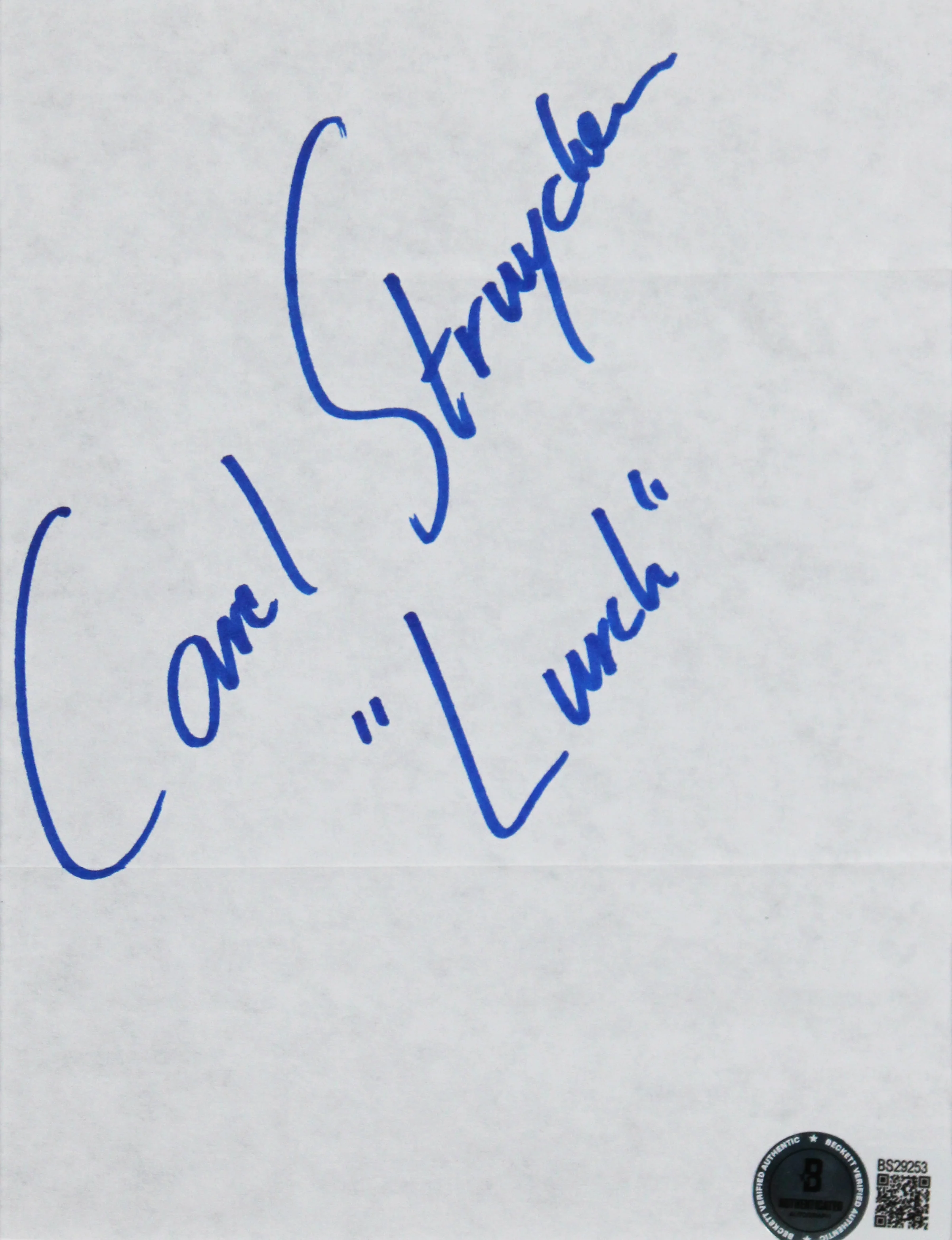 Carel Struycken Addams Family "Lurch" Signed Cut Signature Framed Display BAS - Image 3