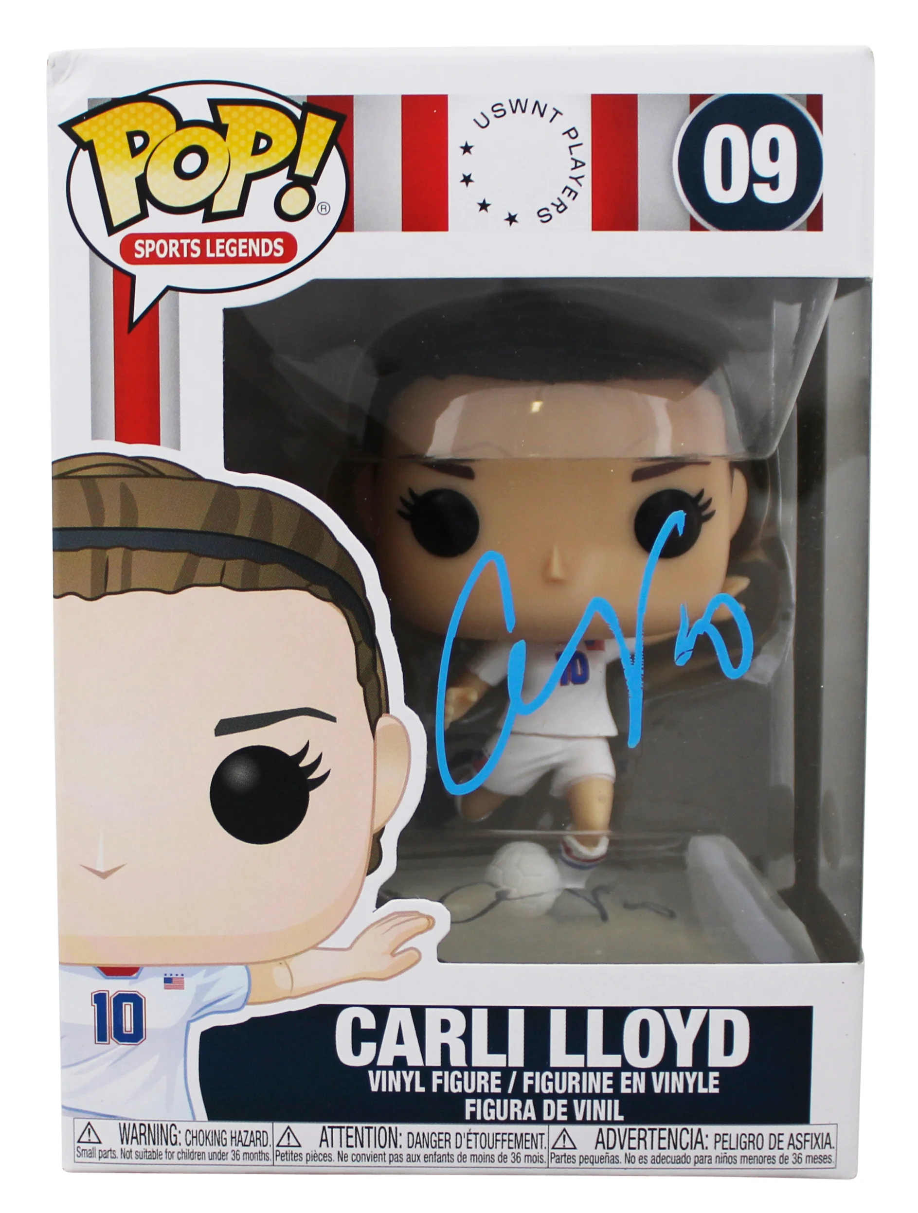 Carli Lloyd USA Soccer Authentic Signed #09 Funko Pop Vinyl Figure JSA #CE80205 - Image 2