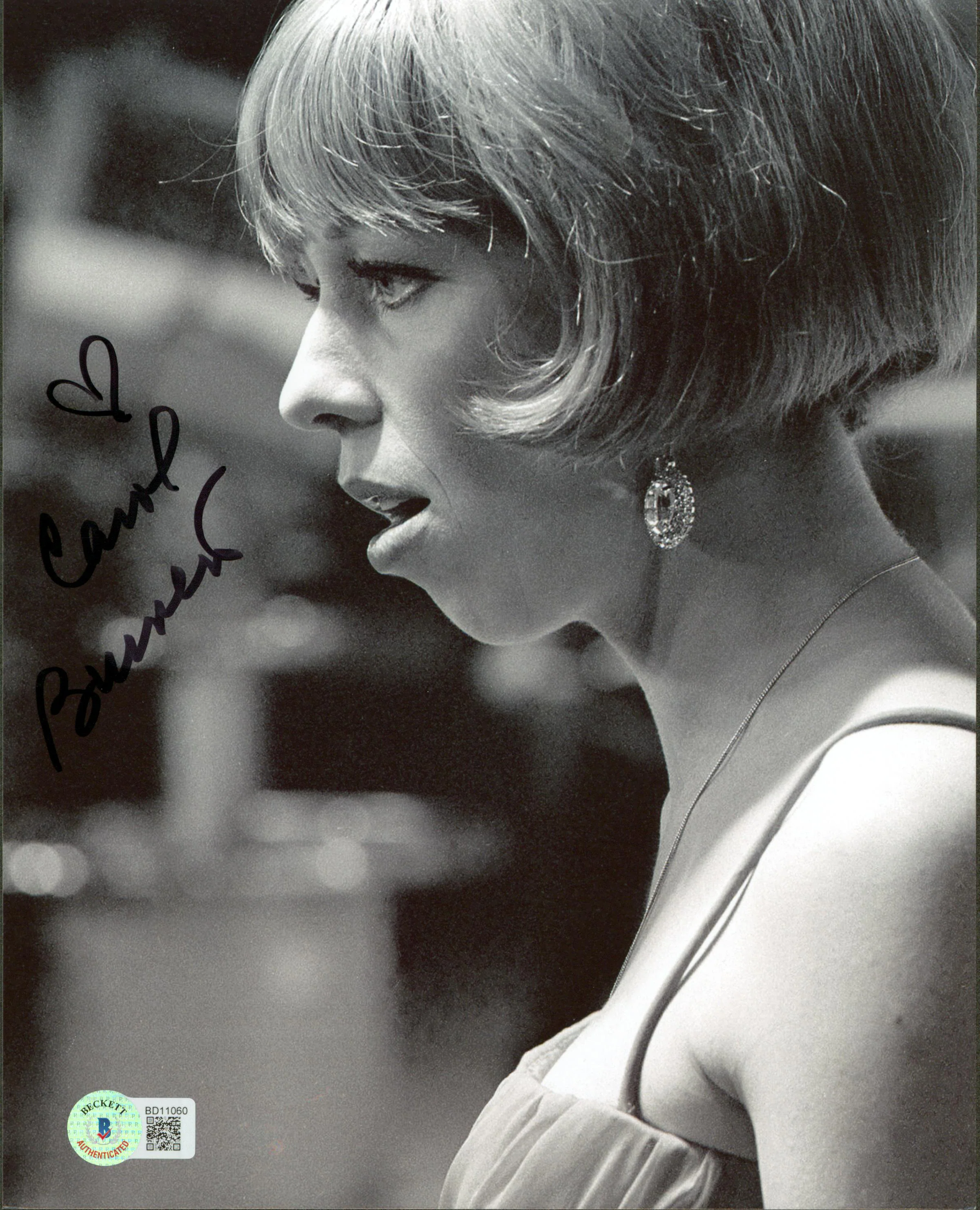 Carol Burnett Authentic Signed 8x10 Black & White Photo Autographed BAS #BD11060 - Image 2